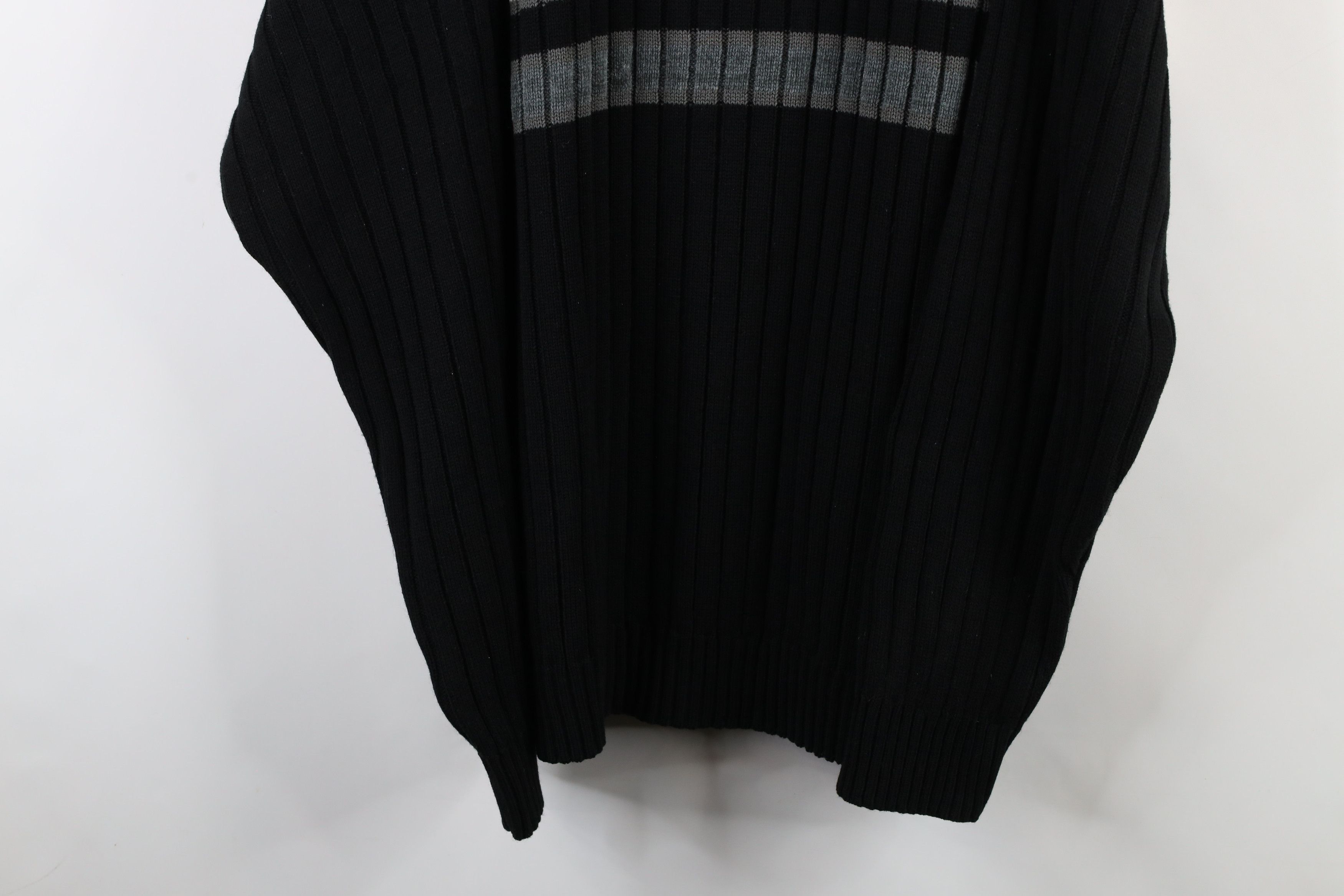Vintage Vintage 90s Streetwear Block Ribbed Knit Crewneck Sweater Size US XXL / EU 58 / 5 - 3 Thumbnail