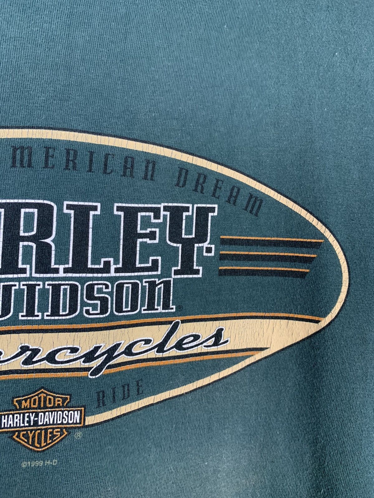 Harley Davidson × Vintage Vintage 90s Harley Davidson Eastside Made in Usa T-shirt Size US L / EU 52-54 / 3 - 10 Thumbnail