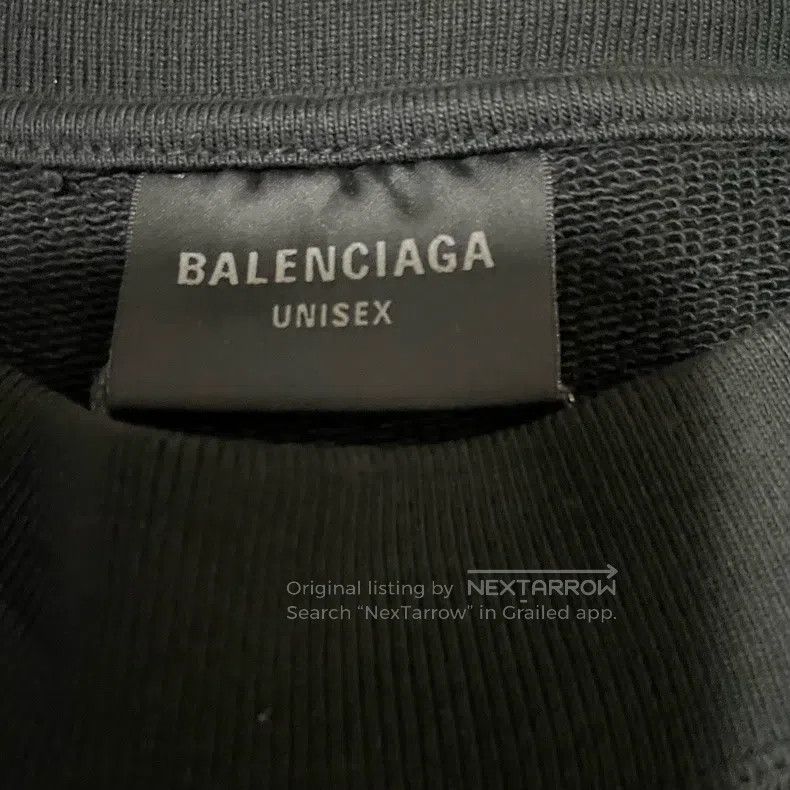 Balenciaga Balenciaga Reflective Lettering Logo Round Neck Sweatshirt Size US L / EU 52-54 / 3 - 3 Thumbnail