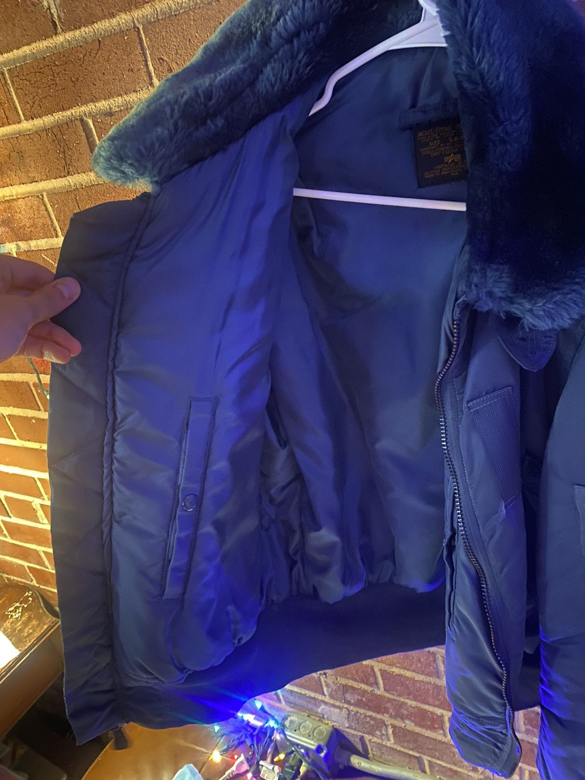 Alpha Industries Alpha Industries Fur Neck Bomber Size US L / EU 52-54 / 3 - 4 Thumbnail