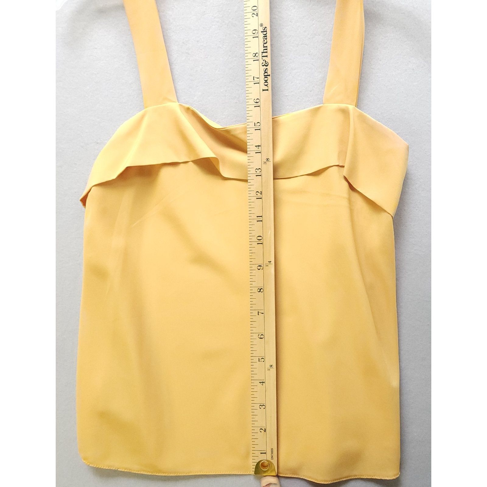 Other Lucie Ann II Satin Camisole Mustard Yellow Vintage Size 2 Size XS / US 0-2 / IT 36-38 - 3 Thumbnail