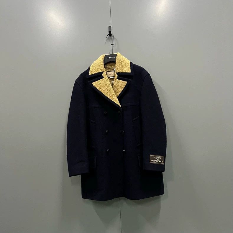 Gucci Gucci Double-breasted logo lambskin coat 2502-Nextarrow Size US S / EU 44-46 / 1 - 1 Thumbnail