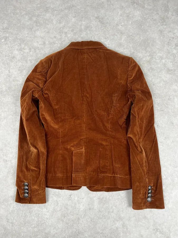 Dolce & Gabbana 2000s Dolce & Gabbana Brown Velvet Jacket Size S / US 4 / IT 40 - 6 Thumbnail