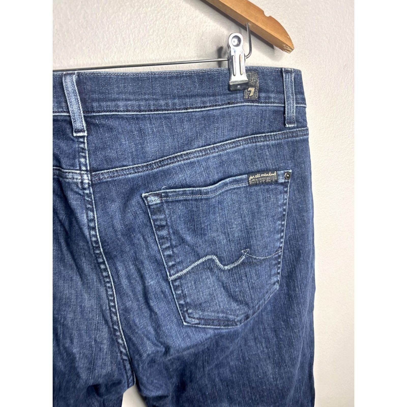 7 For All Mankind 7 For All Mankind Slimmy Jeans Mens Blue Denim Size 36 Wash Medium Straight Slim Size US 36 / EU 52 - 5 Thumbnail