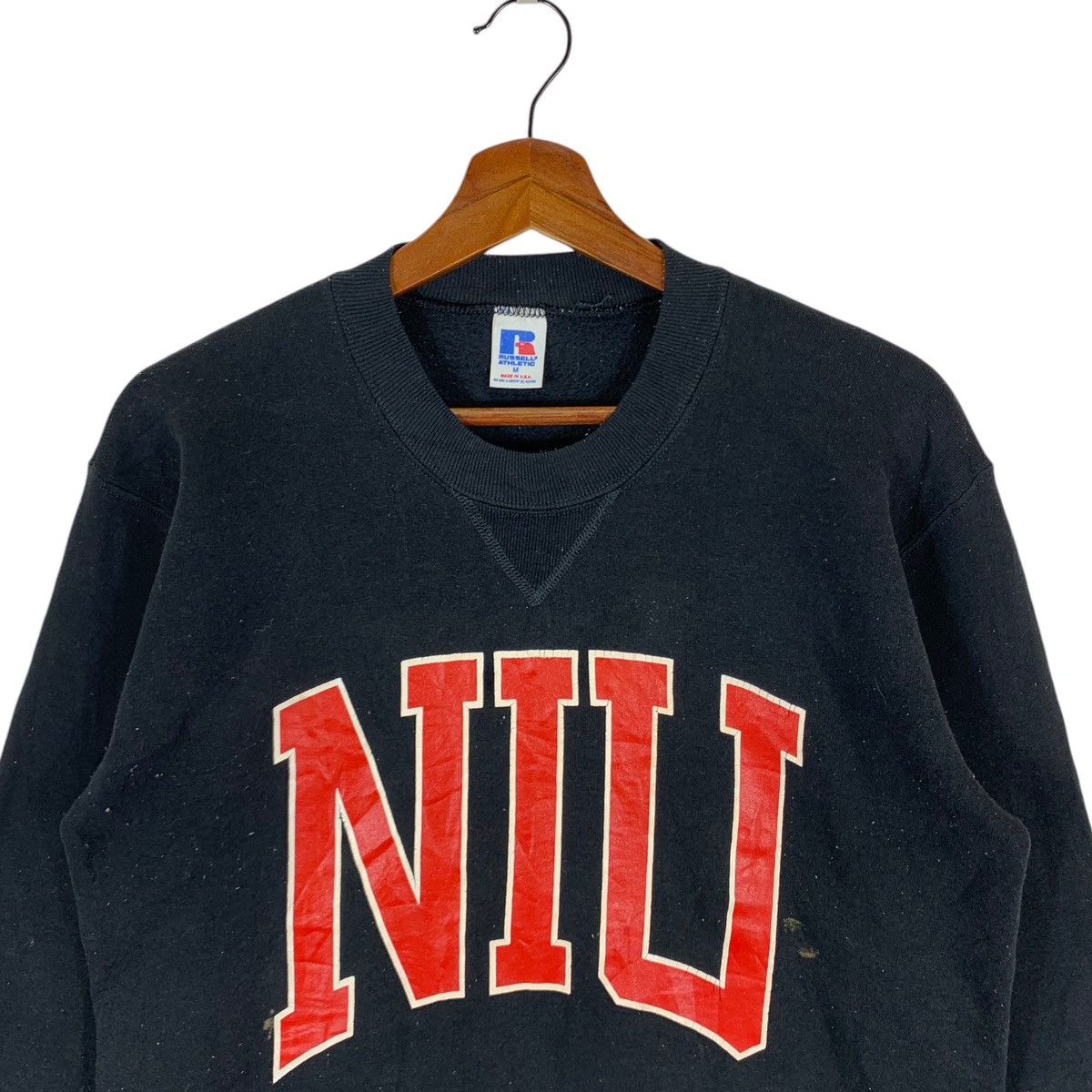 Russell Athletic × Vintage Vintage NIU Northern ILLINOIS University Pullover Jumpers Size US M / EU 48-50 / 2 - 2 Thumbnail