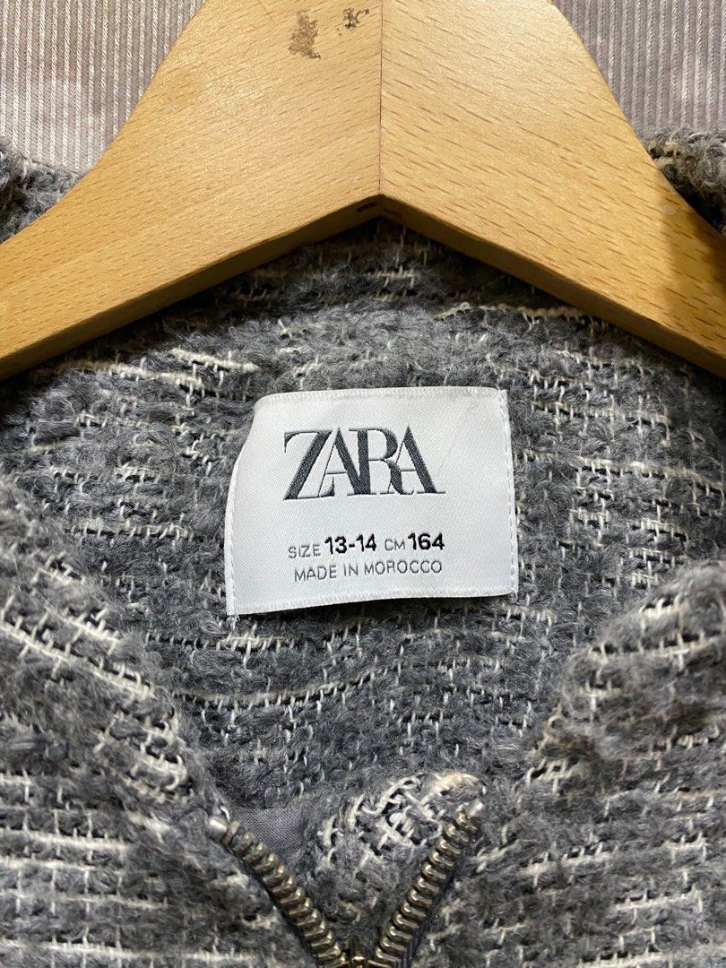 Designer × Zara Zara Grey Cotton Outer Shell Coats, Jacket&Waistcoats Women Size M / US 6-8 / IT 42-44 - 6 Thumbnail