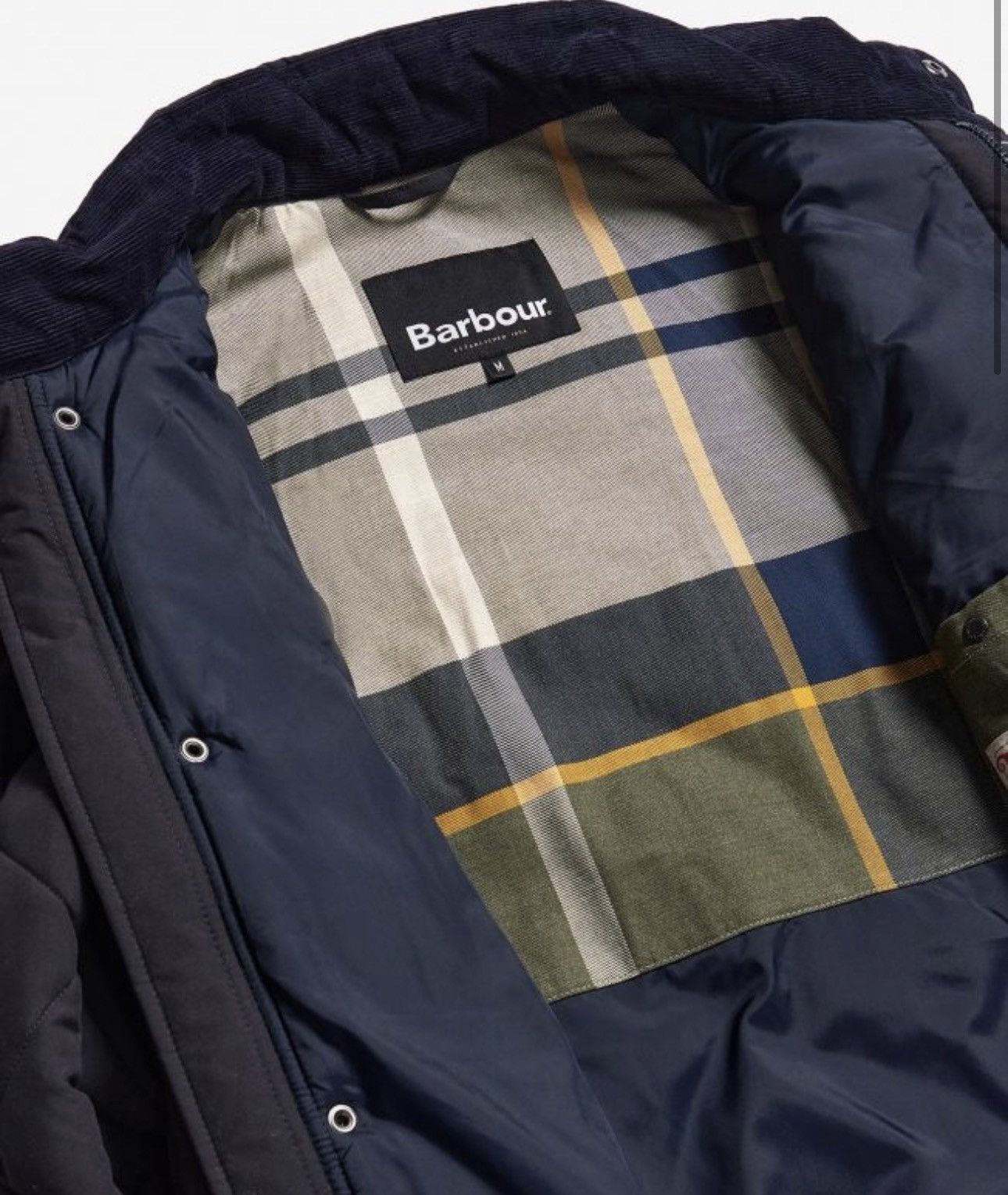 Barbour Barbour men’s Winter Chelsea Quilted Jacket size L navy Size US L / EU 52-54 / 3 - 9 Thumbnail