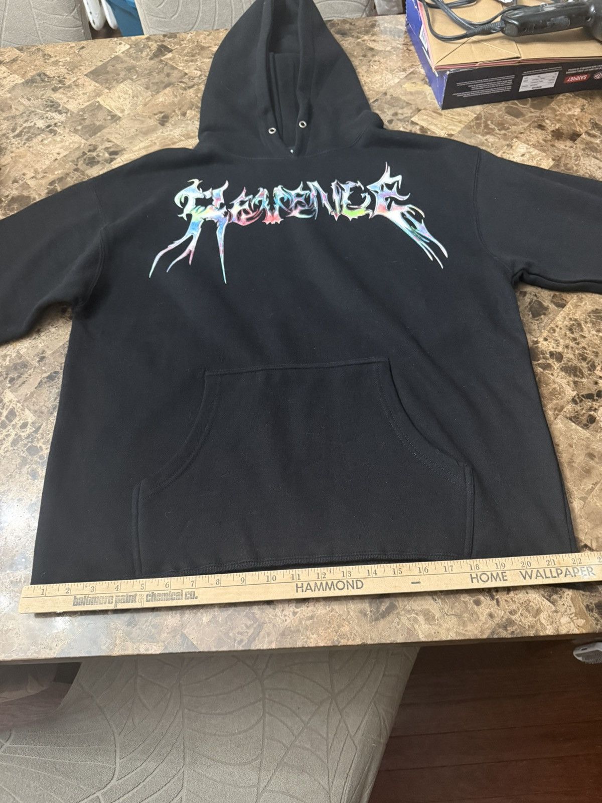 Revenge FUCK VETEMENTS CROPPED HOODIE BLACK Size US M / EU 48-50 / 2 - 10 Thumbnail