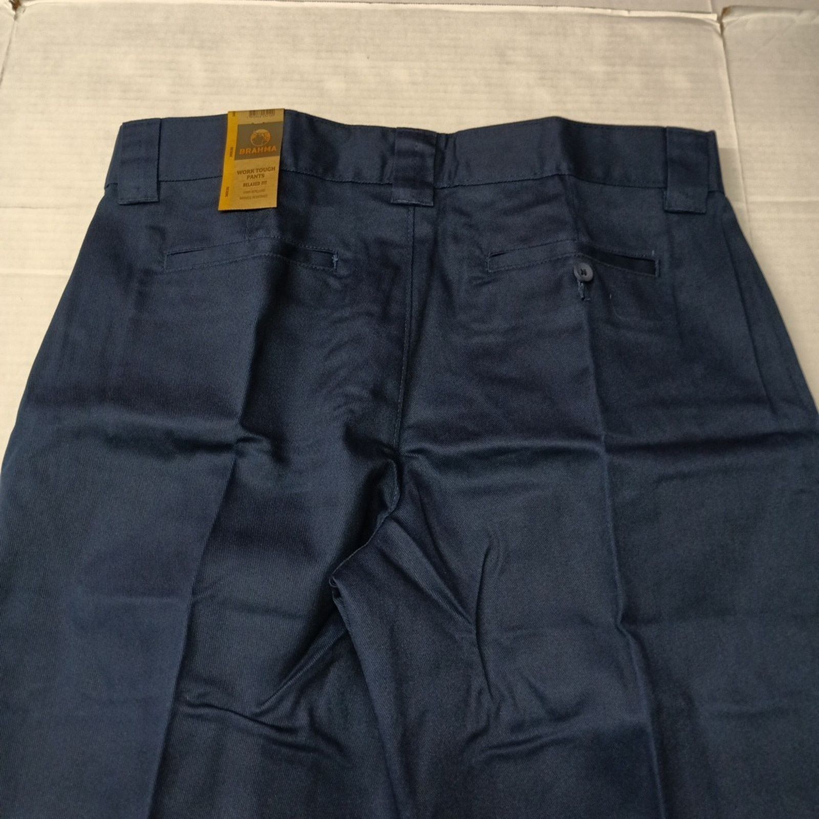 Other Brahma Mens Work Tough Pants Durable Size 36x30 Blue Relaxed Size US 36 / EU 52 - 8 Thumbnail