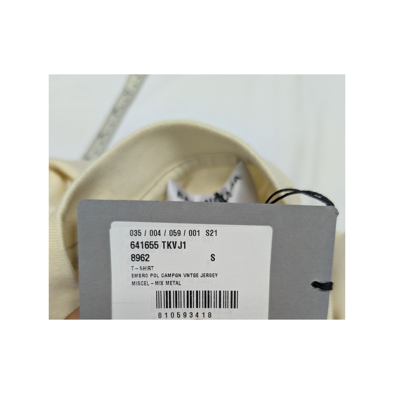 Balenciaga o1rshd1 Embro Pol Campgn Vintage Jersey T-Shirt Mix Metal Size US S / EU 44-46 / 1 - 15 Thumbnail