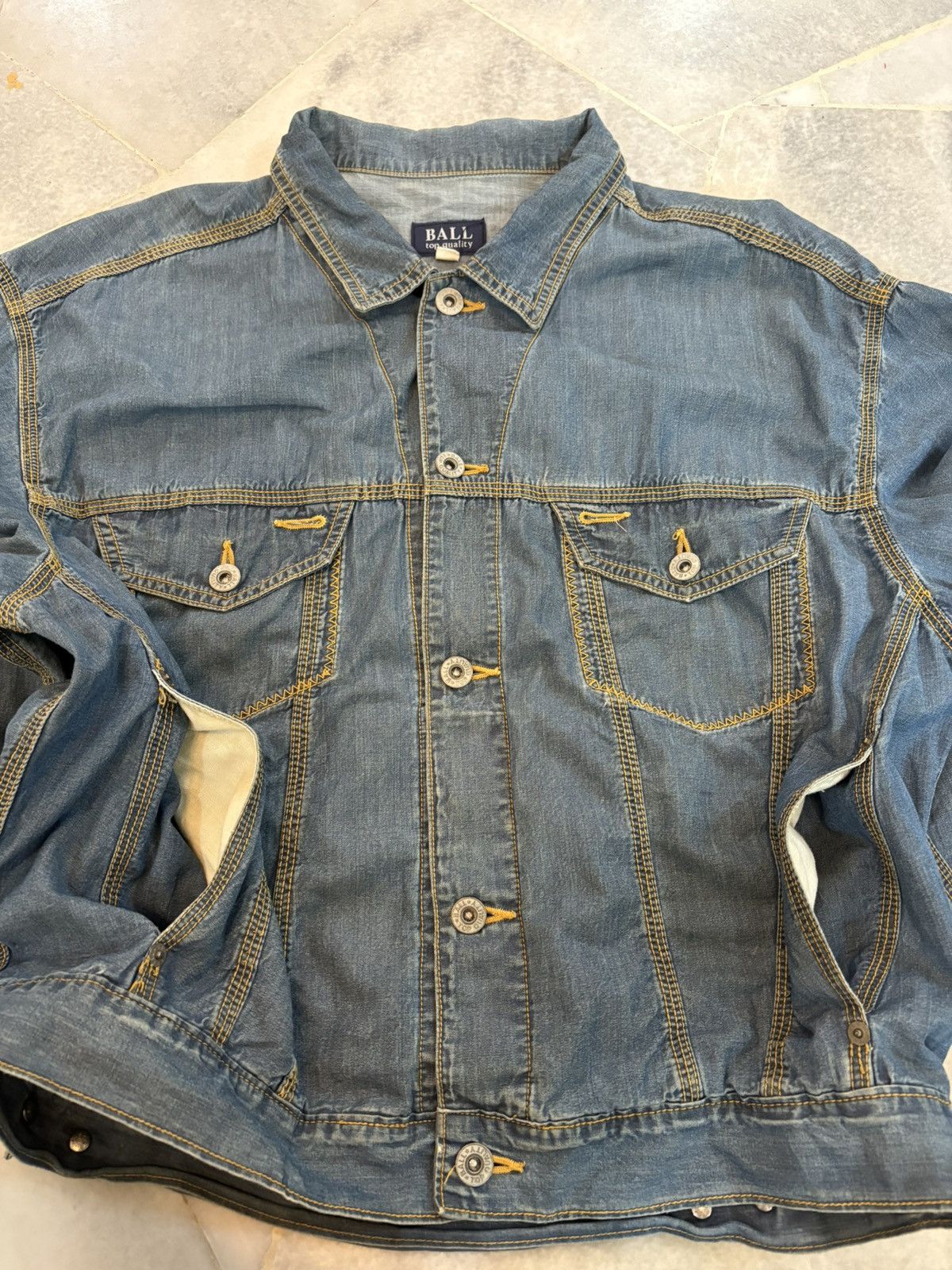 Japanese Brand 90s Ball Denim Jacket Size US M / EU 48-50 / 2 - 11 Thumbnail