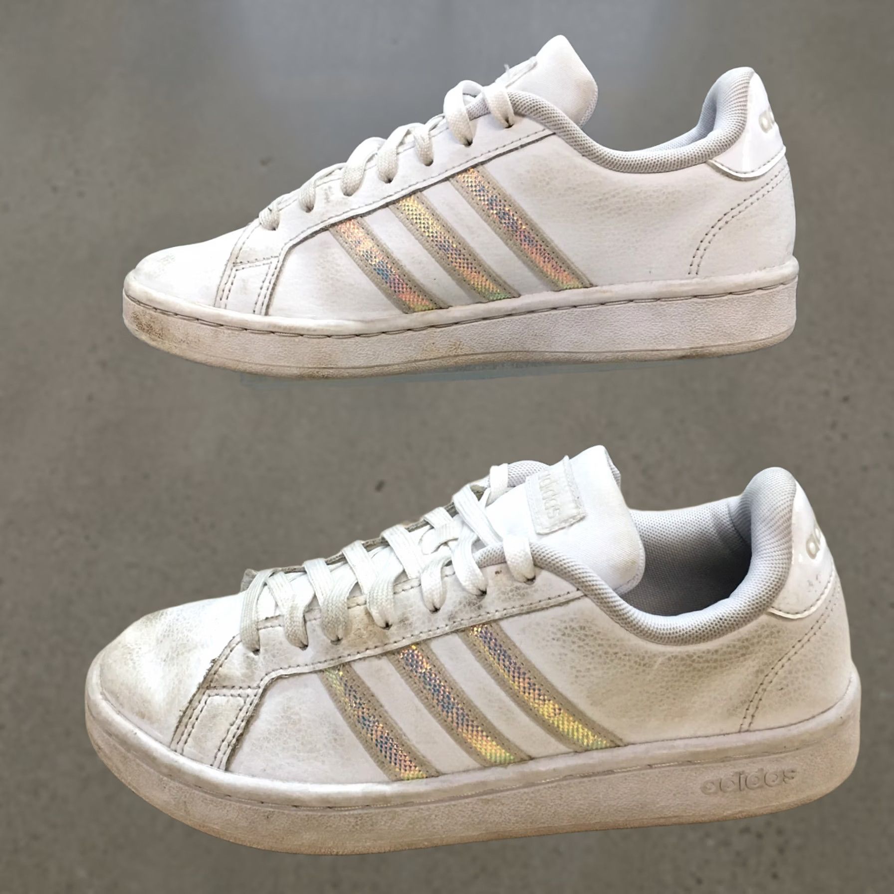 Adidas Adidas Sneaker Womens 6 White Grand Court Lace Up Casual Comfort Leather FW3734 Size US 6 / IT 36 - 1 Thumbnail