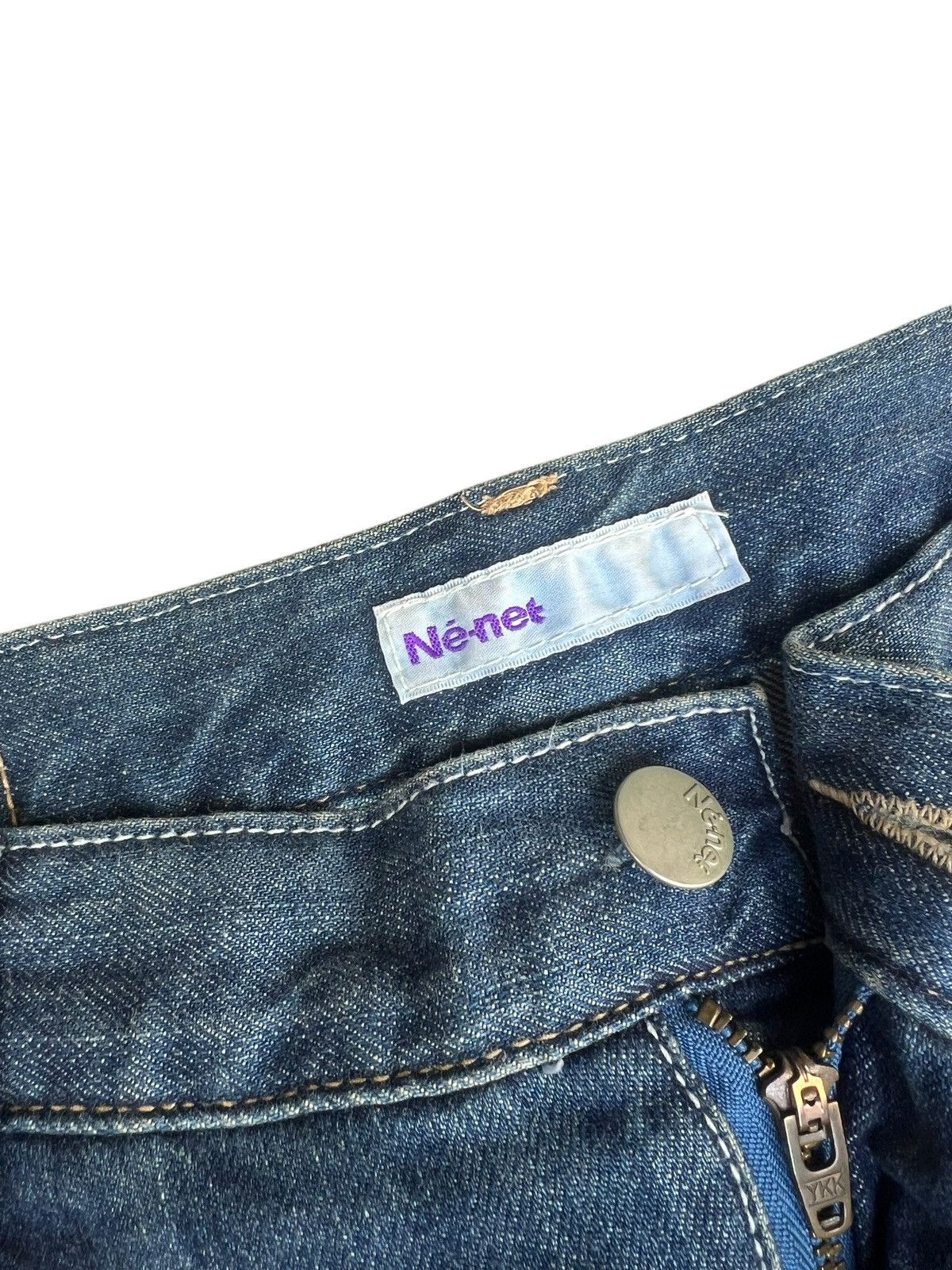 Issey Miyake Dirty Mud Stains Denim Ne-net Drop Crotch Patchwork Jeans Size US 32 / EU 48 - 7 Thumbnail