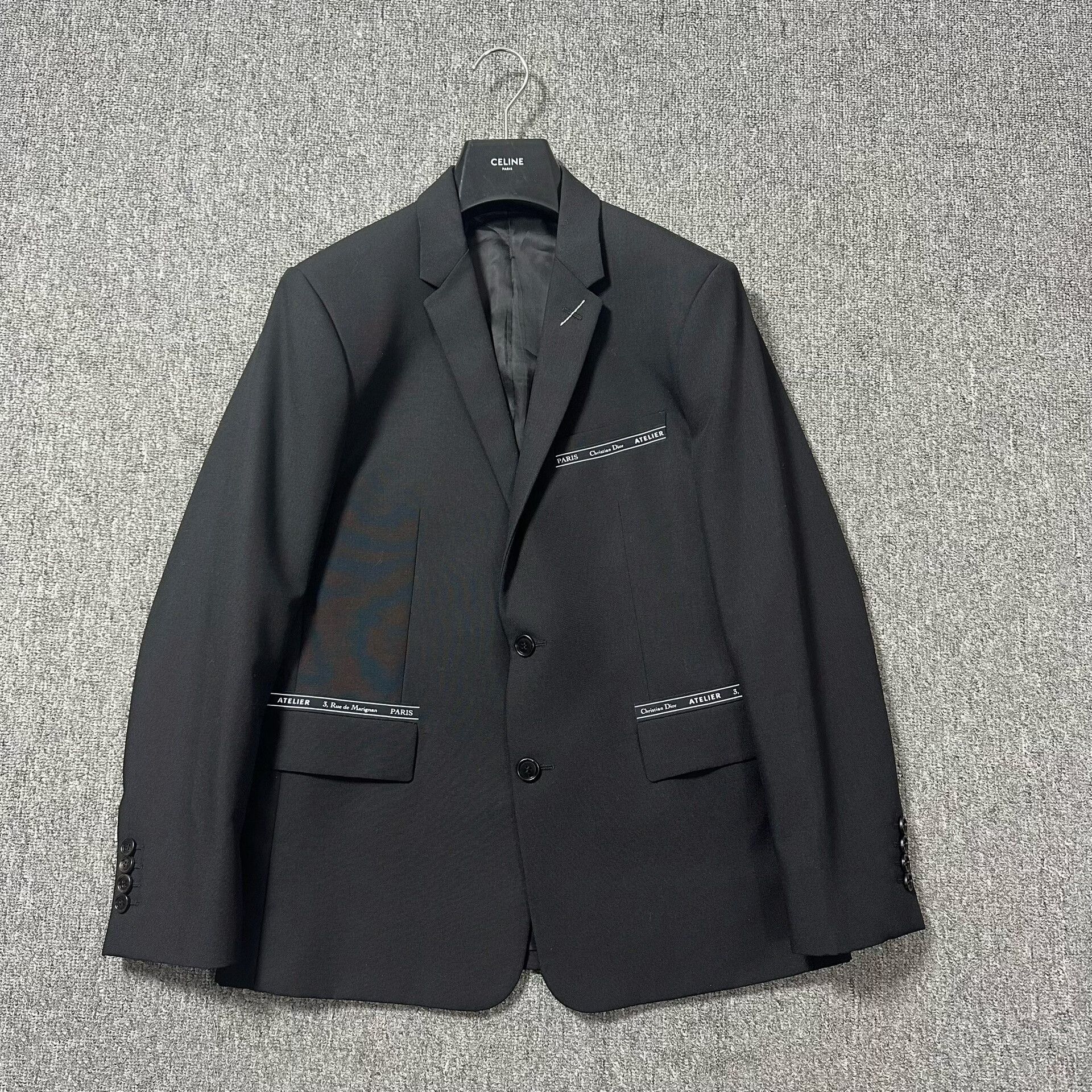 Dior Dior Atelire Black Structured Suit Size US M / EU 48-50 / 2 - 1 Thumbnail