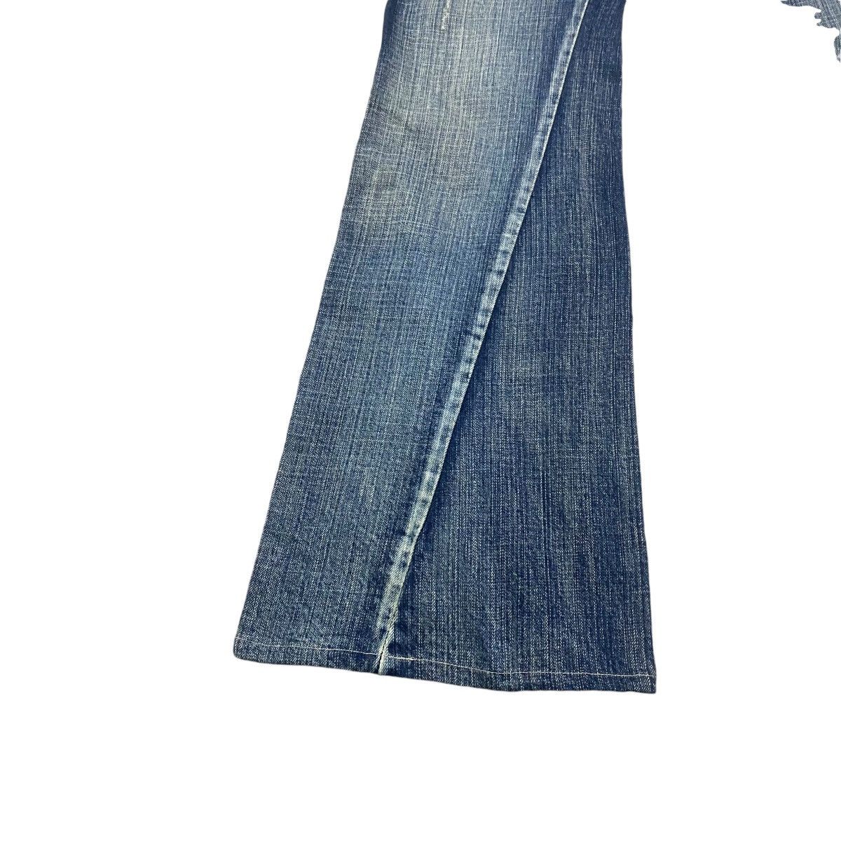 Tornado Mart Vintage Tornado Mart Spiral Cut Denim Flare Jeans Size 28" / US 6 / IT 42 - 8 Thumbnail