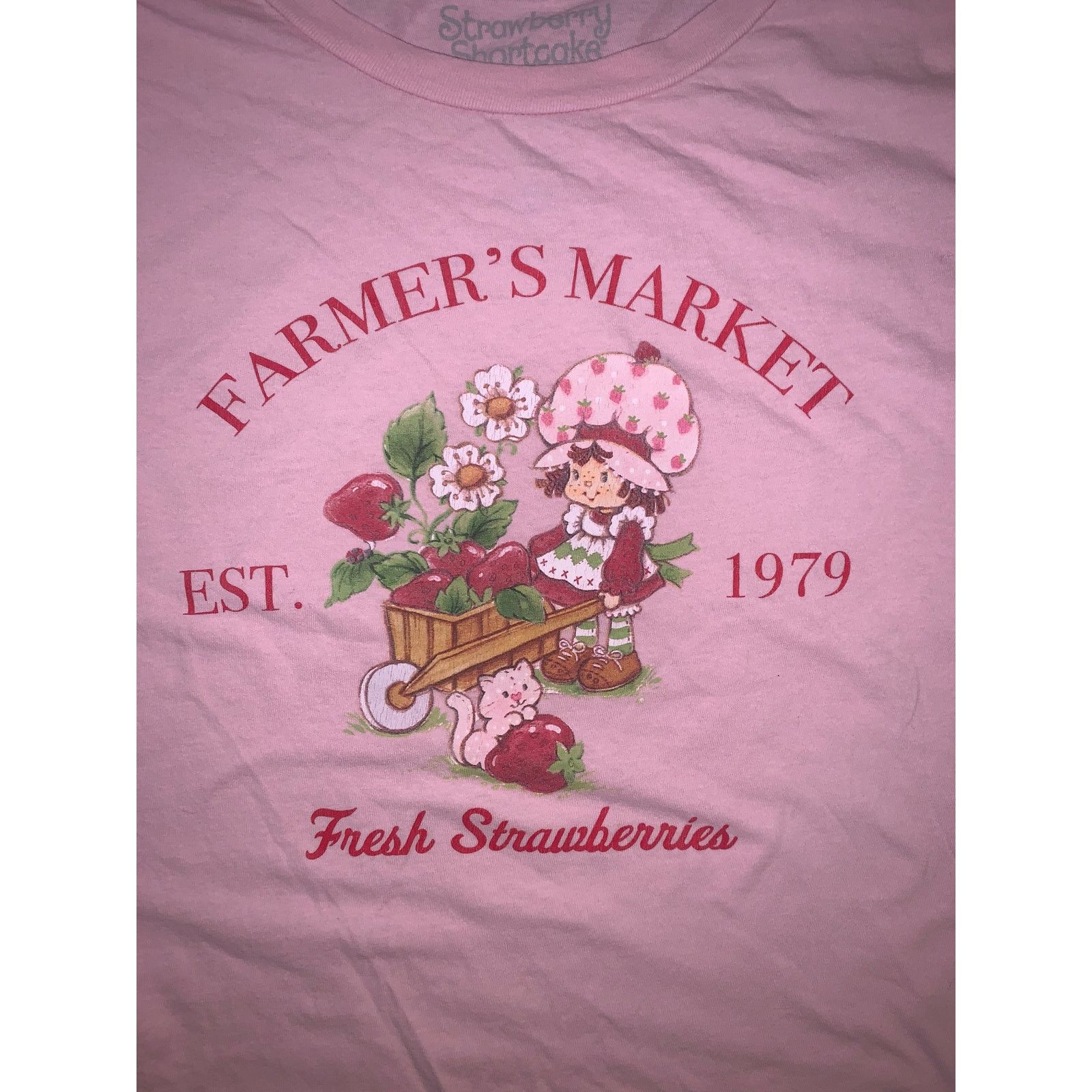 Other Strawberry Shortcake Baby Tee Pink Farmer Market Medium Size M / US 6-8 / IT 42-44 - 4 Thumbnail