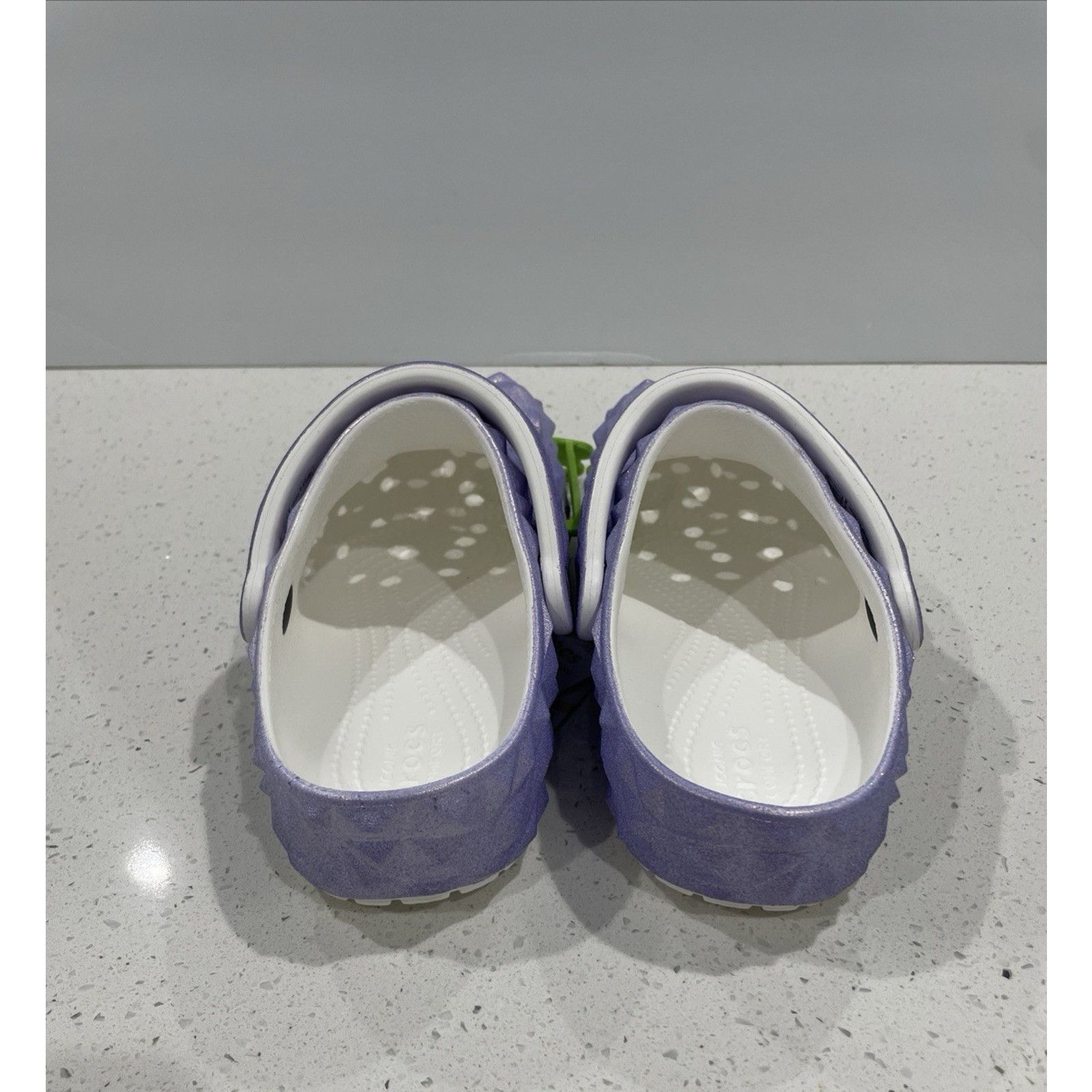 Crocs Crocs Iridescent Geo Clog Women's Sz 6 Violet/White NEW Size US 6 / IT 36 - 4 Thumbnail