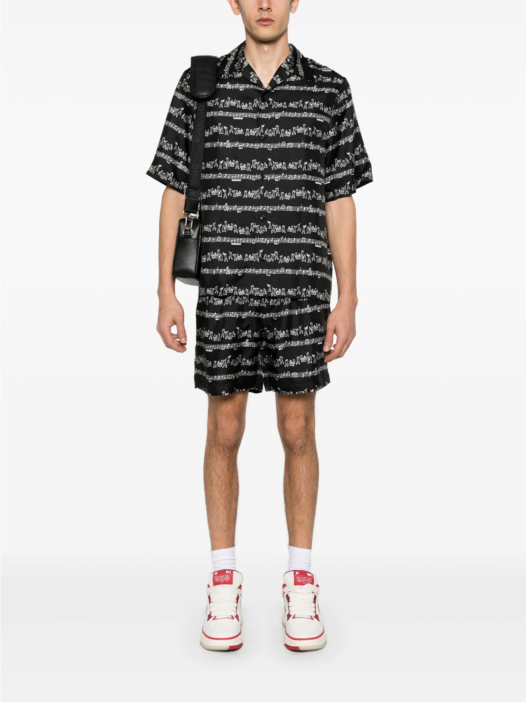 Amiri o1s1wg110526 Jazz Band Bowling Shirt in Multicolor Size US S / EU 44-46 / 1 - 2 Thumbnail