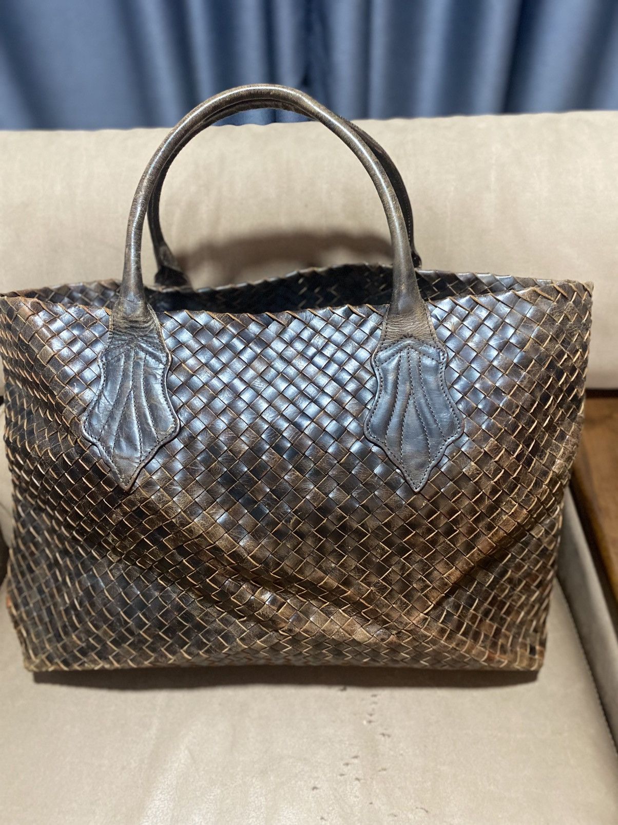 Vintage Vintage Falorni Uomo leather tote bag Size ONE SIZE - 2 Thumbnail