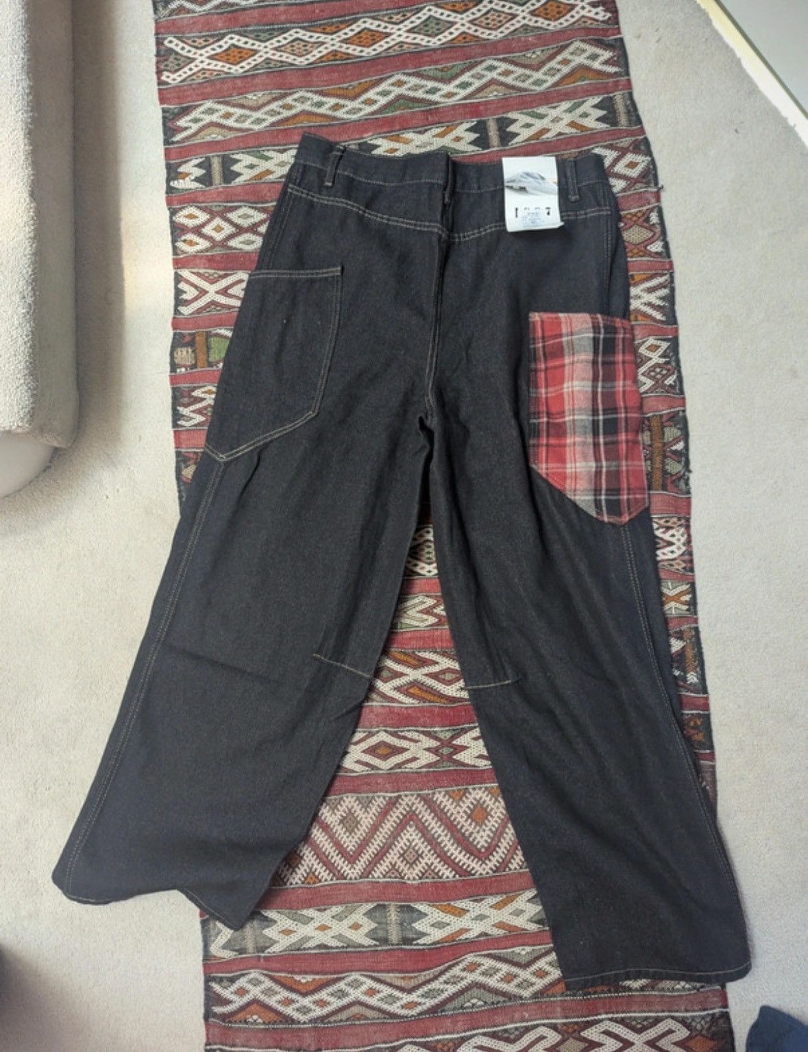 Other Osaka Big Train Y2K Japanese Wide Leg Carpenter Jeans NWT Size 29" - 2 Thumbnail