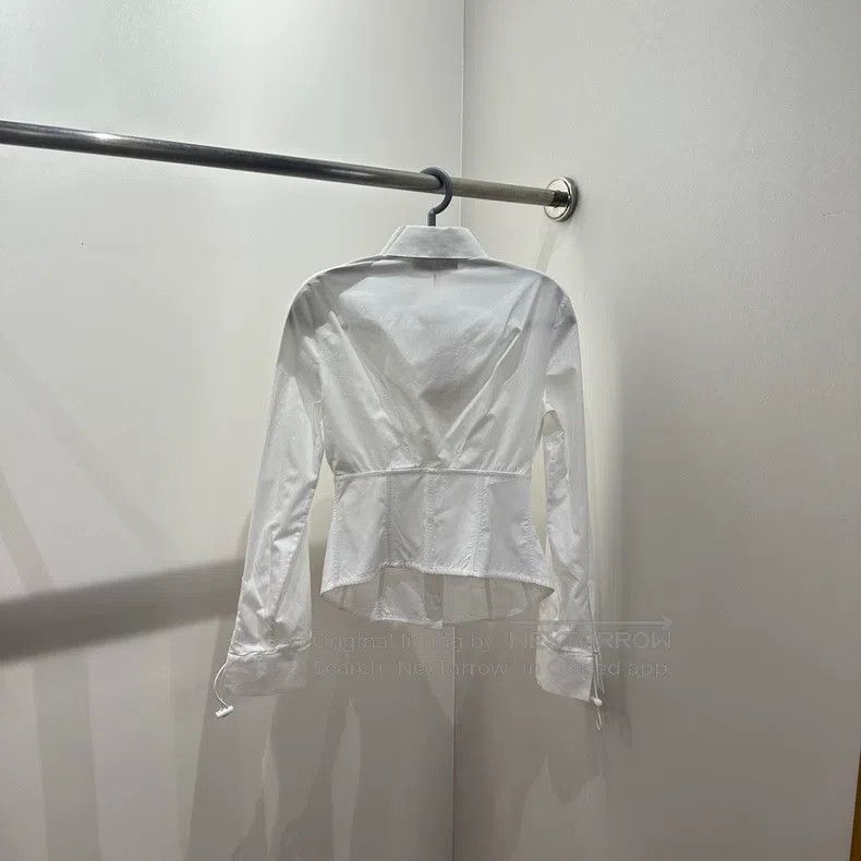 Fendi Fendi Waist-cinching white shirt Size XXS / US 00 / IT 34 - 2 Thumbnail