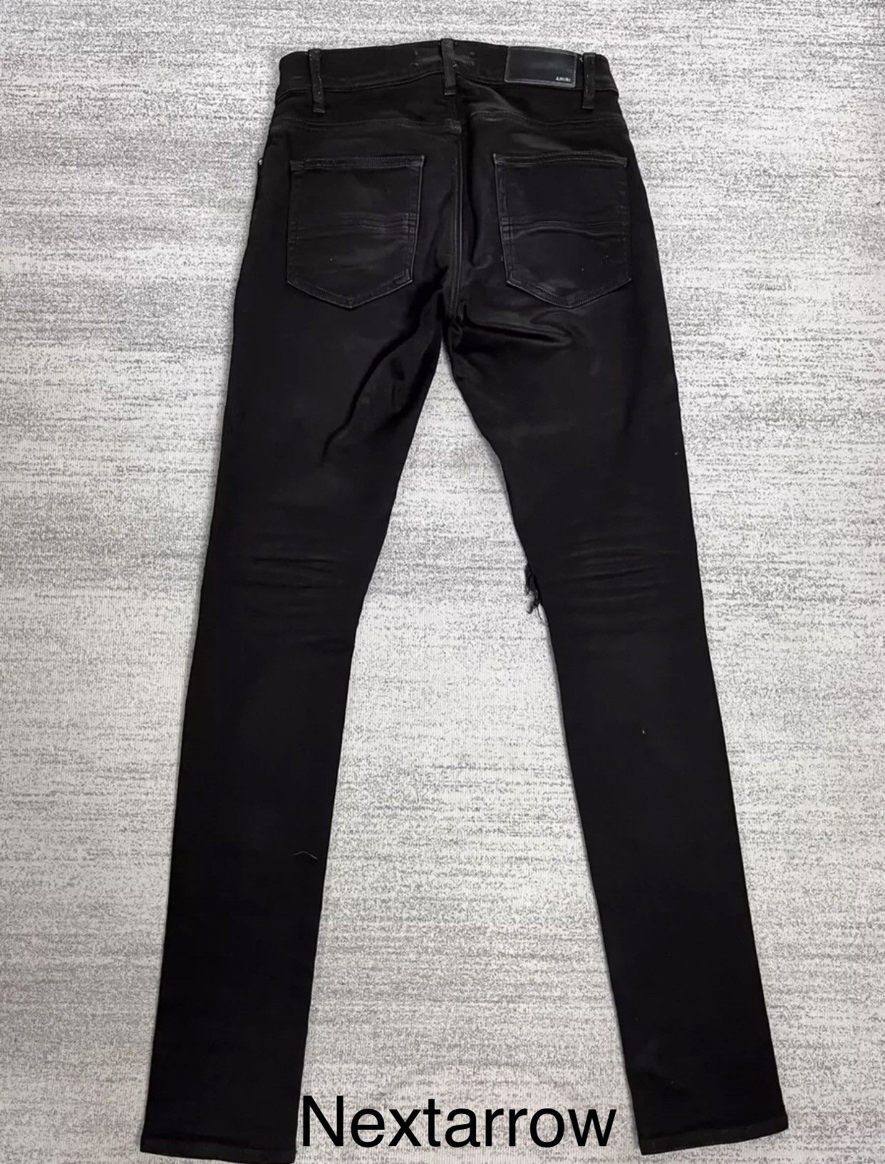Amiri Amiri mx1 black patchwork distressed jeans 2412-Nextarrow Size US 31 - 2 Thumbnail