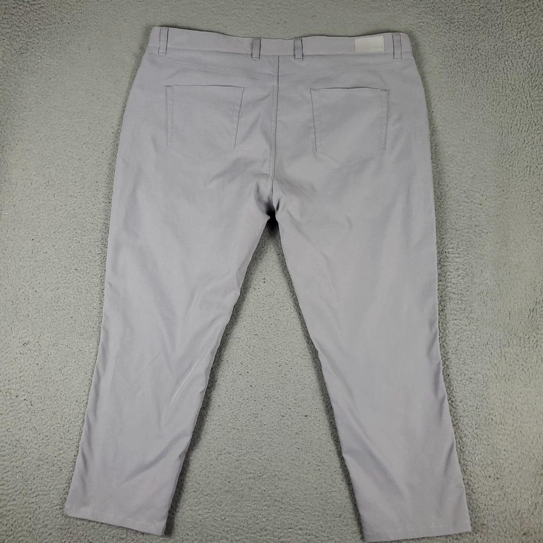Peter Millar Peter Millar Gray Chino Pants Mens 40x27 5-Pocket Regular Fit Microfiber Size US 40 / EU 56 - 7 Thumbnail