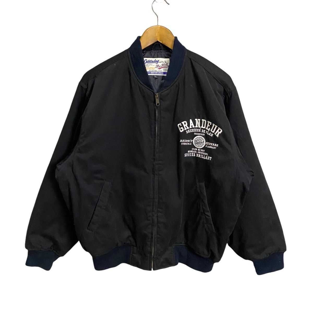Japanese Brand Grandeur embroidery black jacket Size US L / EU 52-54 / 3 - 2 Thumbnail