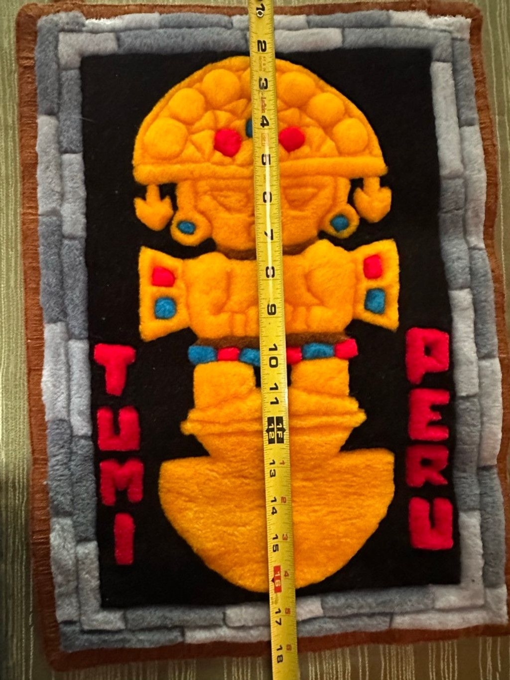 The Unbranded Brand Vtg Time Peru Peruvian Tapestry Wall Art Handmad Thick Wool Size ONE SIZE - 4 Thumbnail