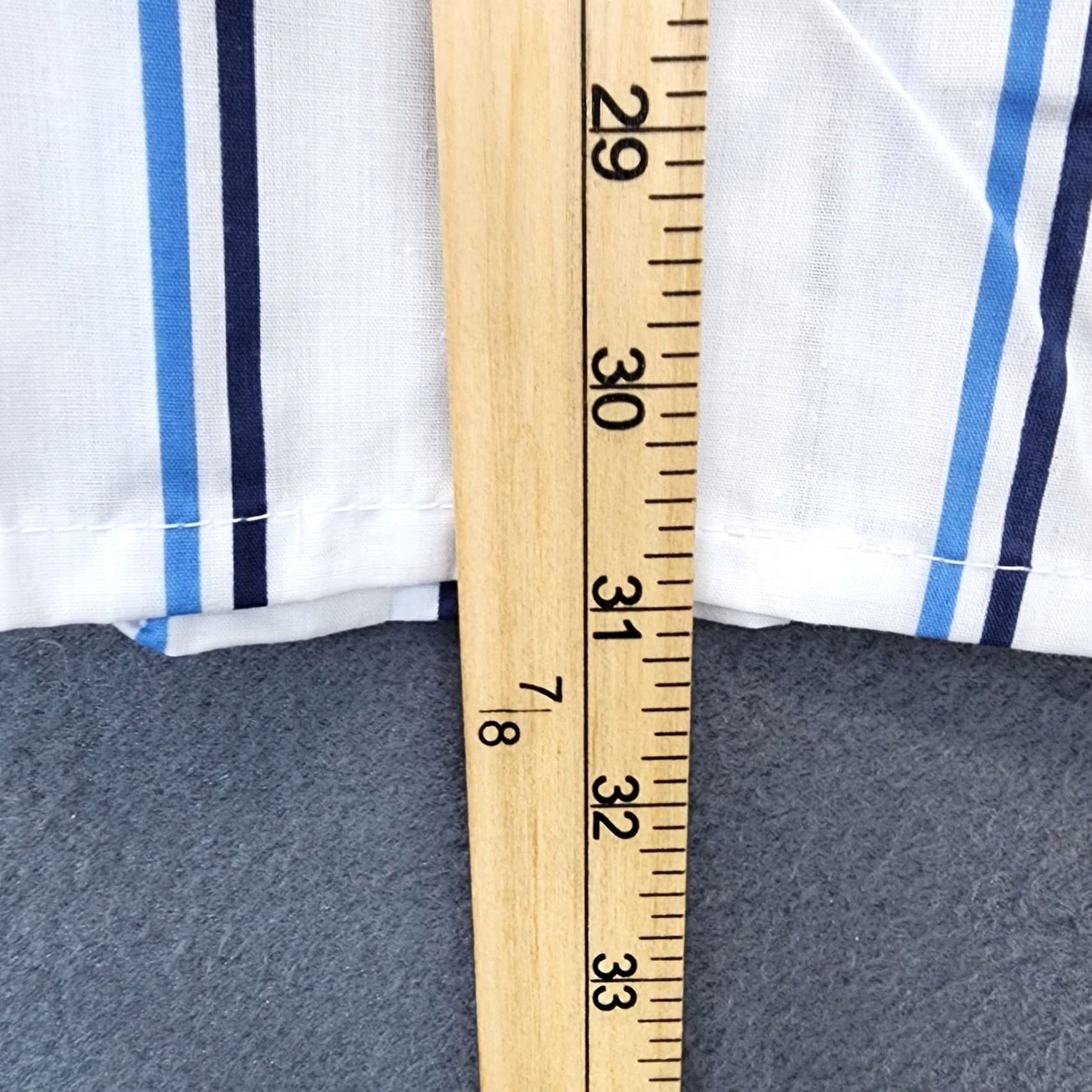 Blair VINTAGE Blair Mens Shirt 2XL Blue Stripe Button Up Shoulder Strap Pockets 18.5 Size US XXL / EU 58 / 5 - 5 Thumbnail