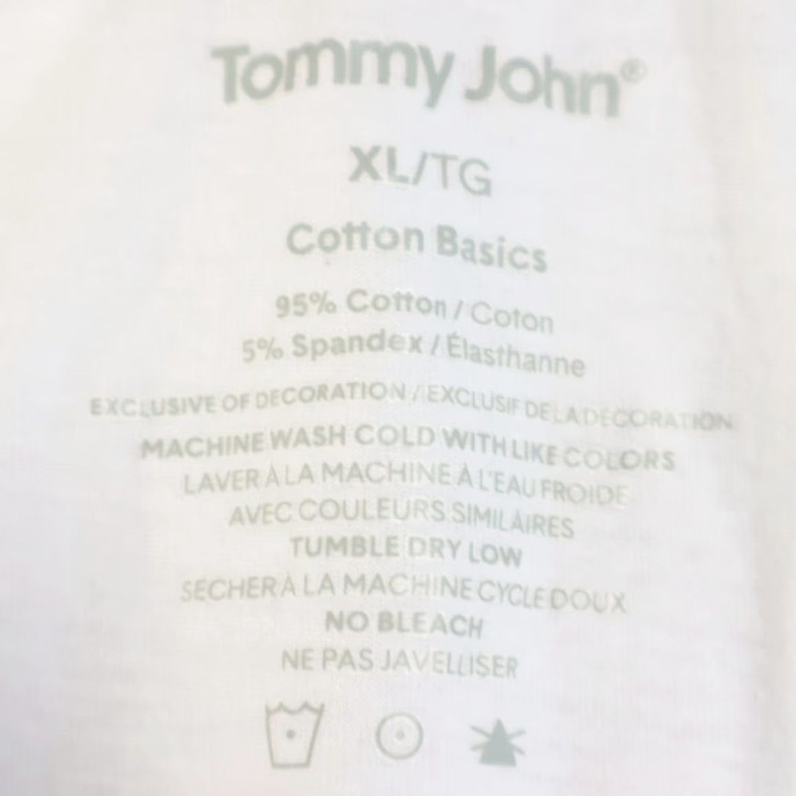 Vintage Tommy John Shirt XL White V-Neck Cotton Basics Stretch Solid Mens Size US XL / EU 56 / 4 - 5 Thumbnail