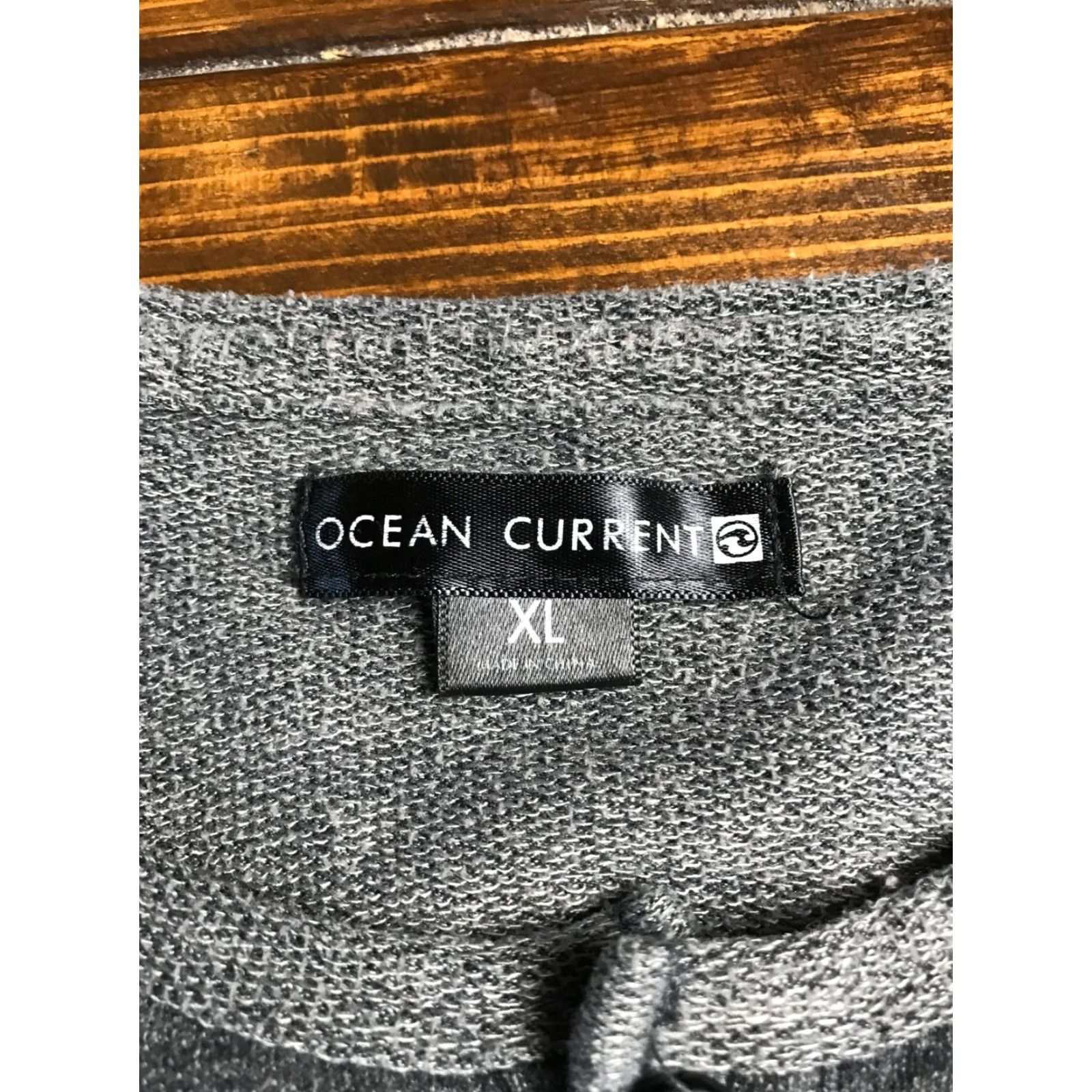 Vintage Ocean Current Shirt, Men's XL, Gray, Long Sleeve, Henley, T-Shirt, Ocean Current, Regular Fit, Size XL, Men, Size US XL / EU 56 / 4 - 5 Thumbnail