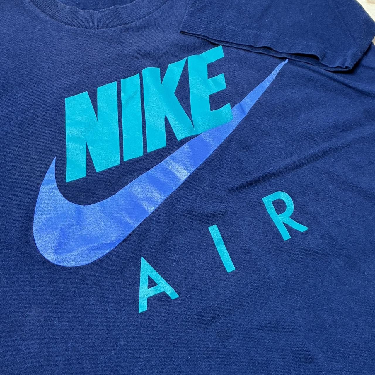 Nike Vintage Nike Air Navy Blue Tee Size Medium Size US M / EU 48-50 / 2 - 3 Thumbnail