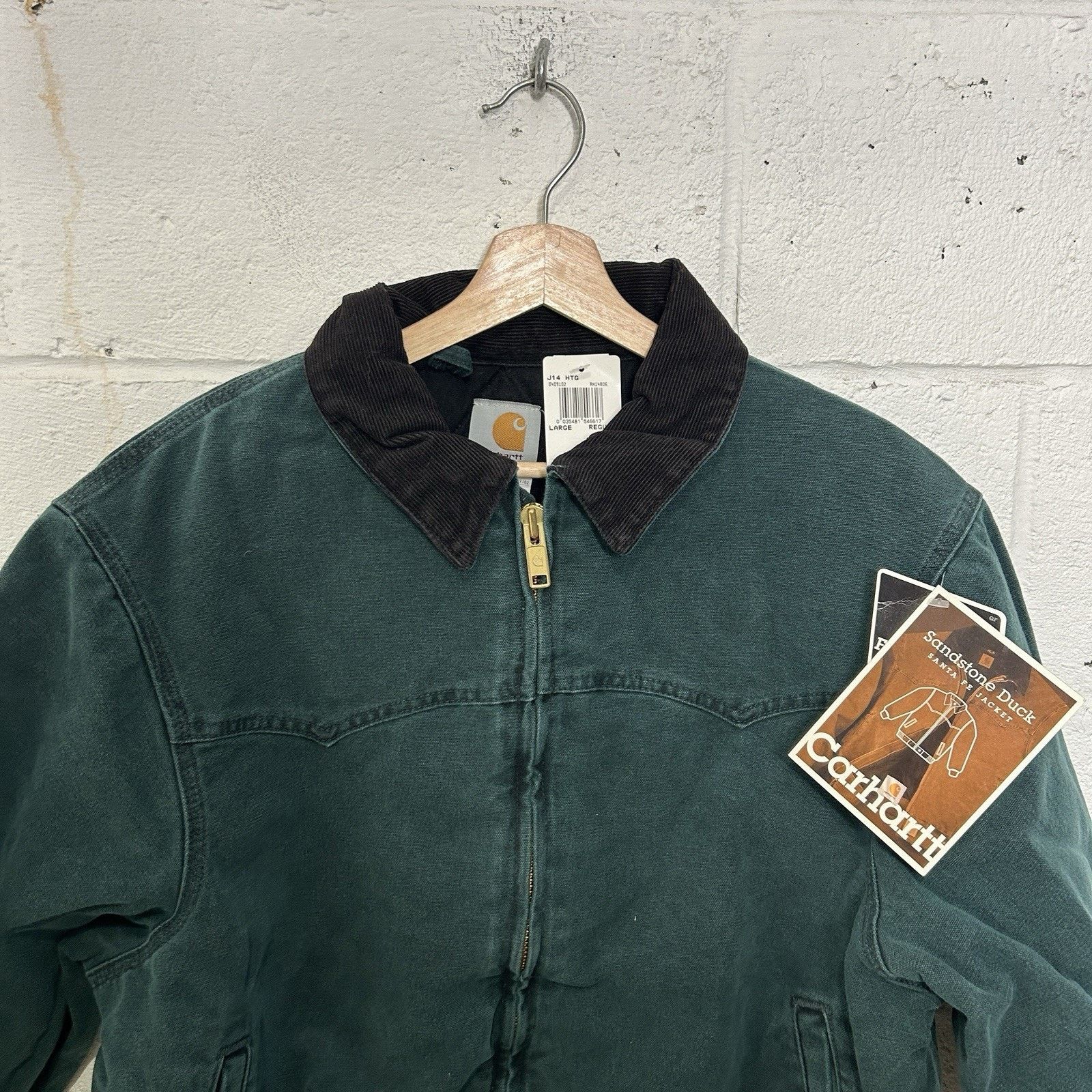Carhartt Vintage Carhartt Santa Fe Jacket “Hunter Green” J14 HTG Size US L / EU 52-54 / 3 - 3 Thumbnail