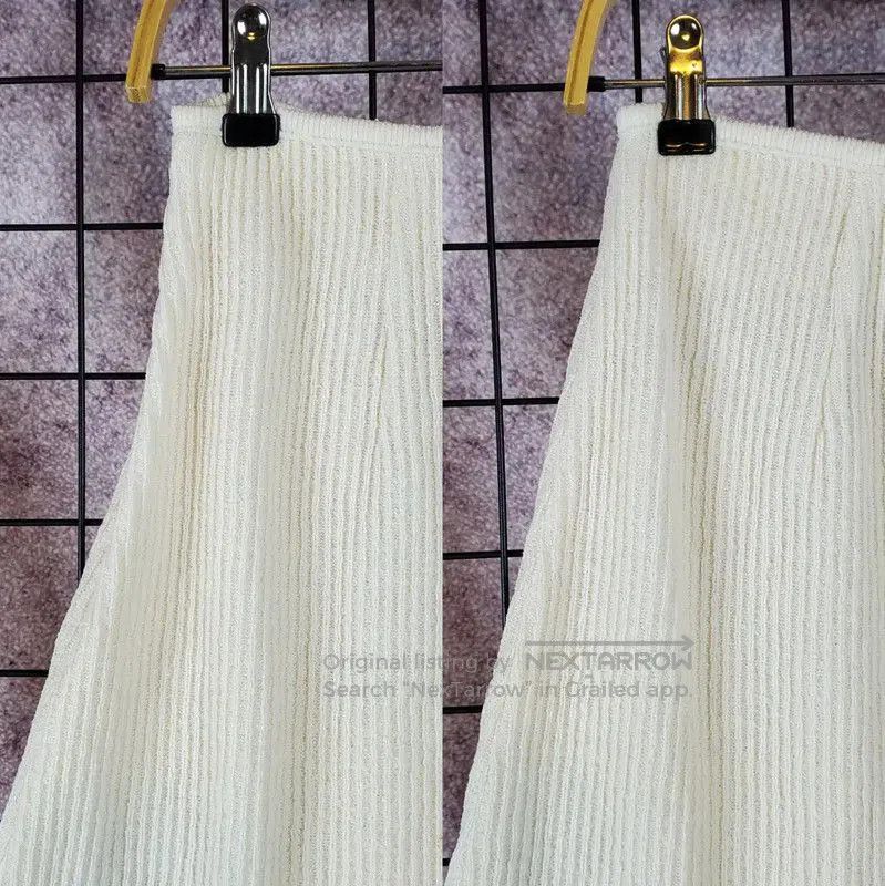 Dior Dior Cream Wool Blend A-Line Skirt . Size 28" / US 6 / IT 42 - 2 Thumbnail