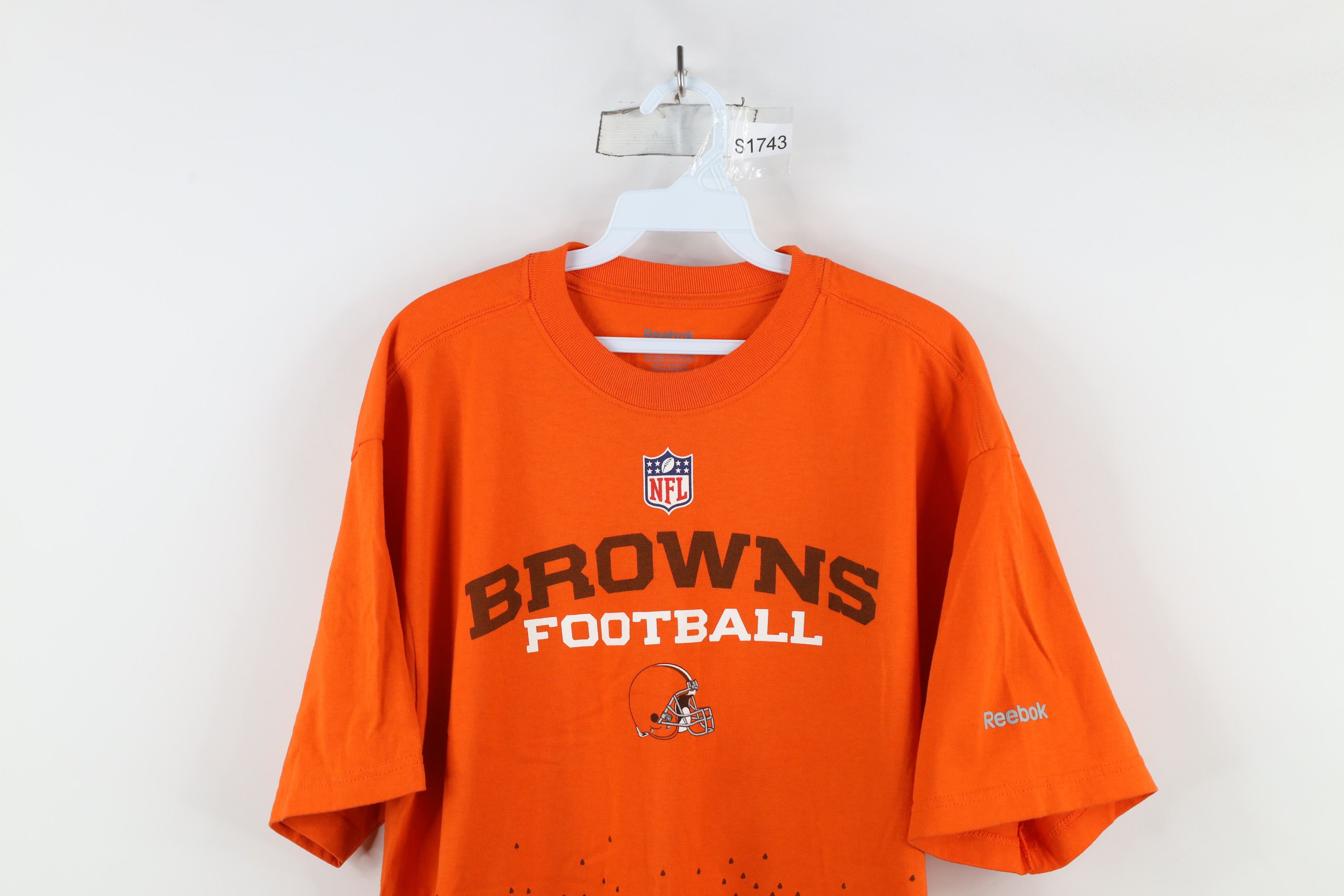 Reebok × Vintage Vintage Reebok Spell Out Cleveland Browns Football T-Shirt Size US L / EU 52-54 / 3 - 2 Thumbnail