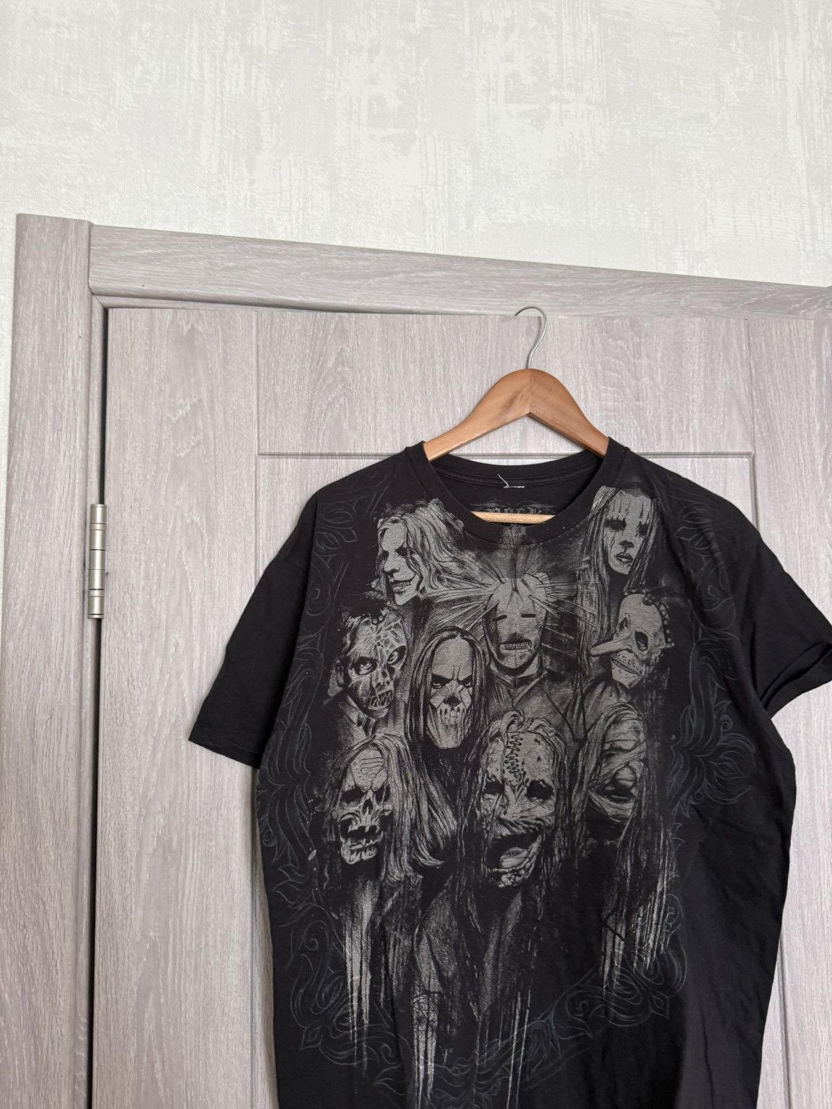Slipknot Vintage Slipknot Overprinted Black Cotton T- Shirt Size US L / EU 52-54 / 3 - 3 Thumbnail