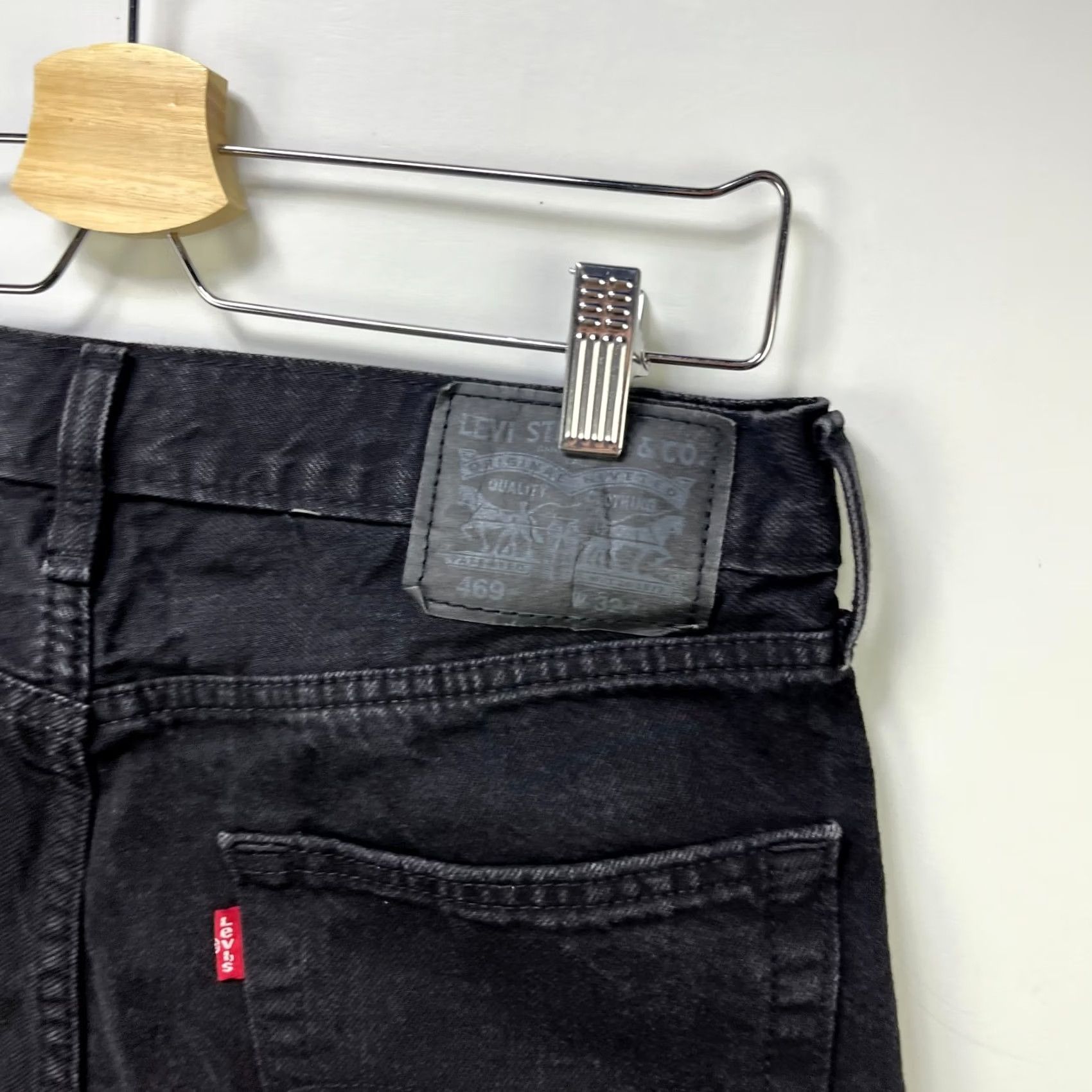 Levi's VINTAGE Levi's Black 32 Jorts Denim Bermuda 5-Pocket 90s Mens Shorts Size US 32 / EU 48 - 3 Thumbnail
