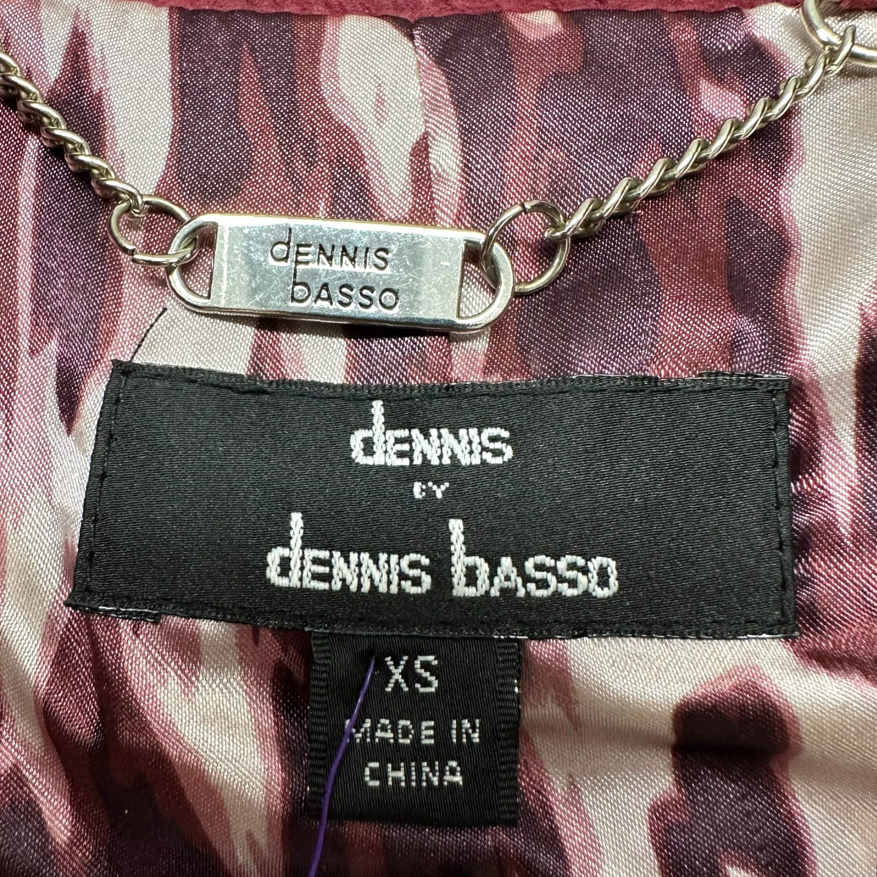 Vintage VINTAGE Dennis Basso Jacket Women XS Purple Lined Leather Suede Long Y2K Size XS / US 0-2 / IT 36-38 - 6 Thumbnail