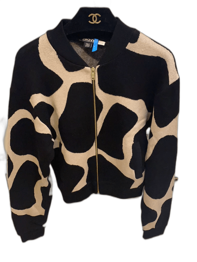 DKNY DKNY Wool Jacket with Beautiful Color Block Size US M / EU 48-50 / 2 - 1 Thumbnail