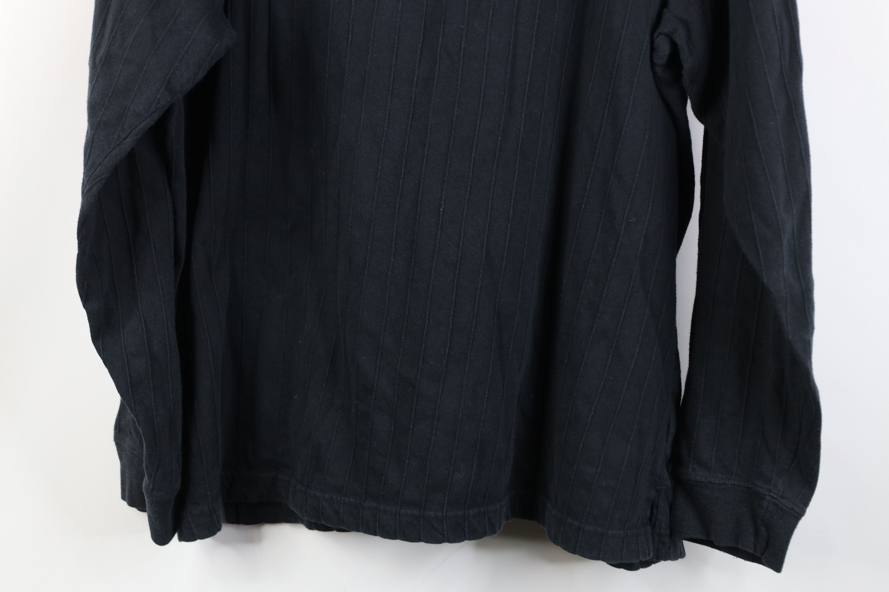 Vintage Vintage 90s Streetwear Ribbed Mock Neck Long Sleeve T-Shirt Size US XL / EU 56 / 4 - 12 Thumbnail