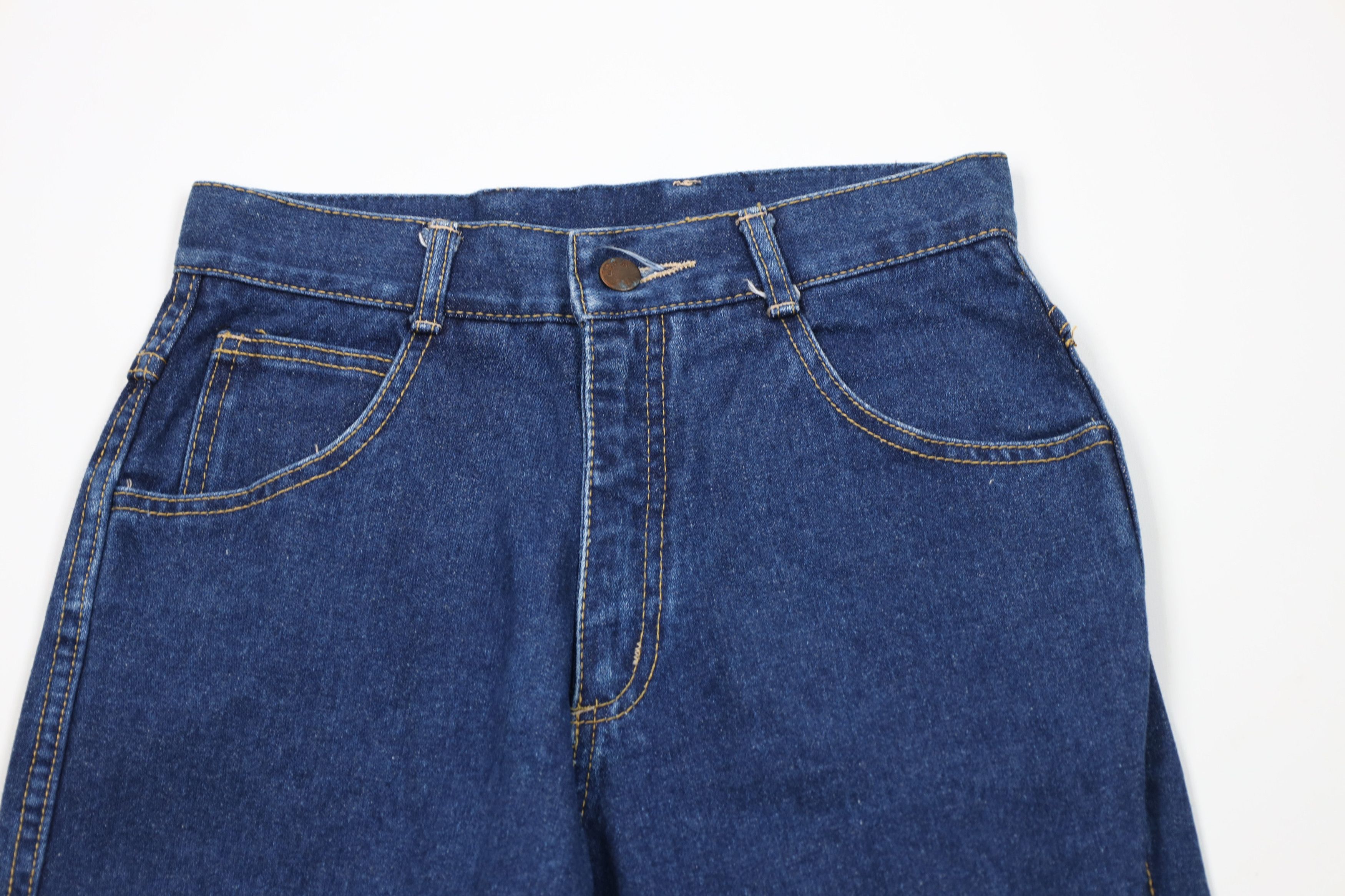 Vintage Vintage 70s Streetwear Straight Leg Denim Jeans Blue USA Size 32" / US 10 / IT 46 - 2 Thumbnail