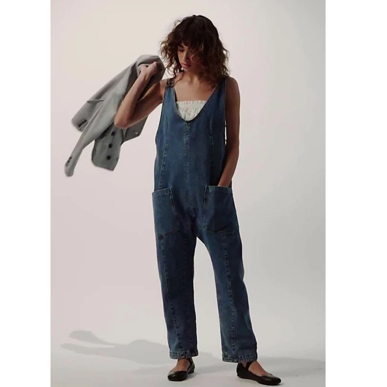 Free People Free People High Roller Denim Jumpsuit Size XS Size 24" / US 00 / IT 34 - 12 Thumbnail