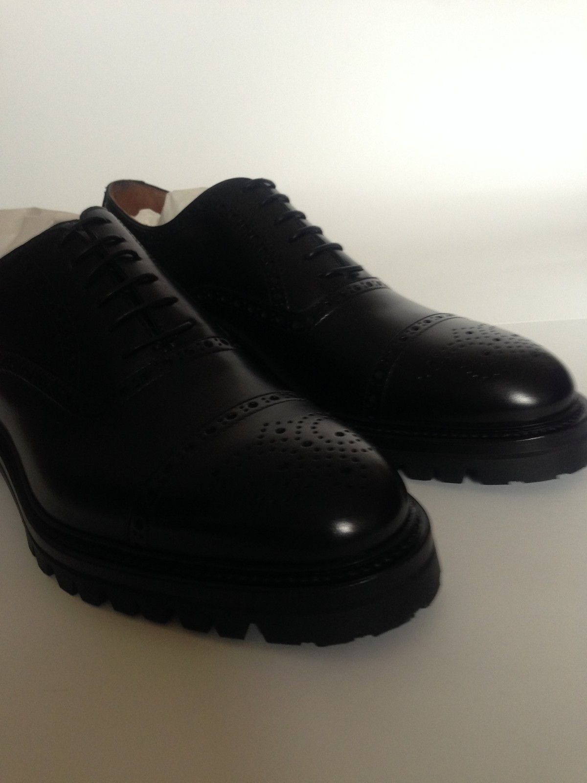 Other Romano Martegani Brogues Oxford Shoes 9 Black Leather Size US 9 / EU 42 - 5 Thumbnail