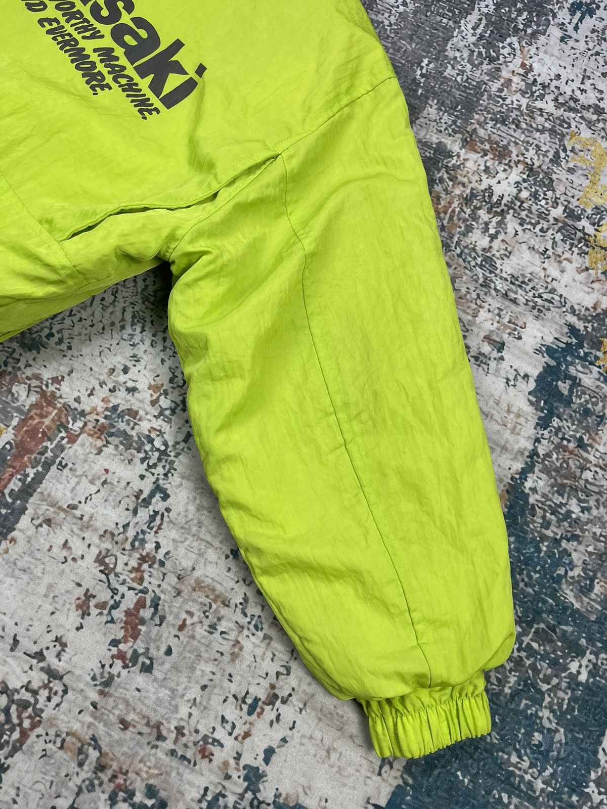 Sports Specialties Vintage Kawasaki Lime Green Motorcycle Nylon Jackets Size US M / EU 48-50 / 2 - 5 Thumbnail