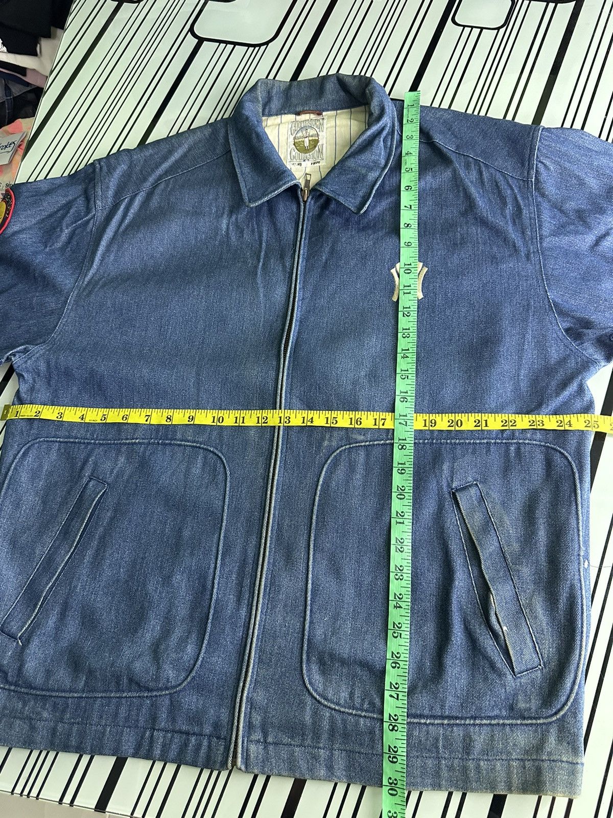 MLB Vintage Starter MLB Embroidery Denim Jacket Size US L / EU 52-54 / 3 - 9 Thumbnail