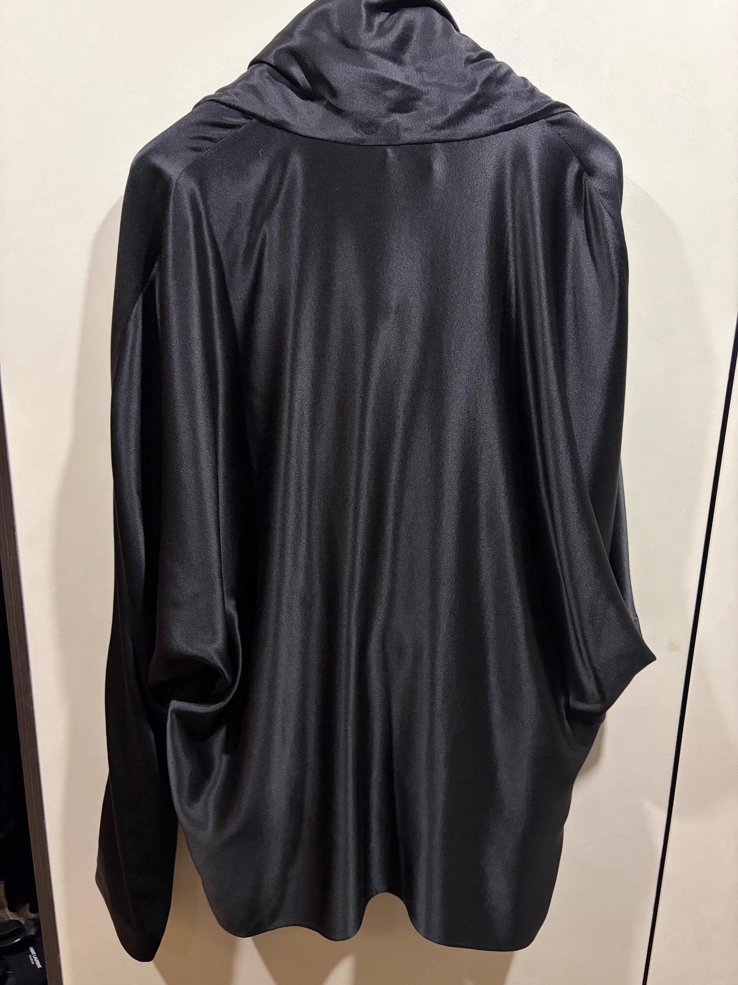 Saint Laurent Paris Saint Laurent FW23 Crepe Satin Drape Shirt XXL NWT Size US XXL / EU 58 / 5 - 4 Thumbnail