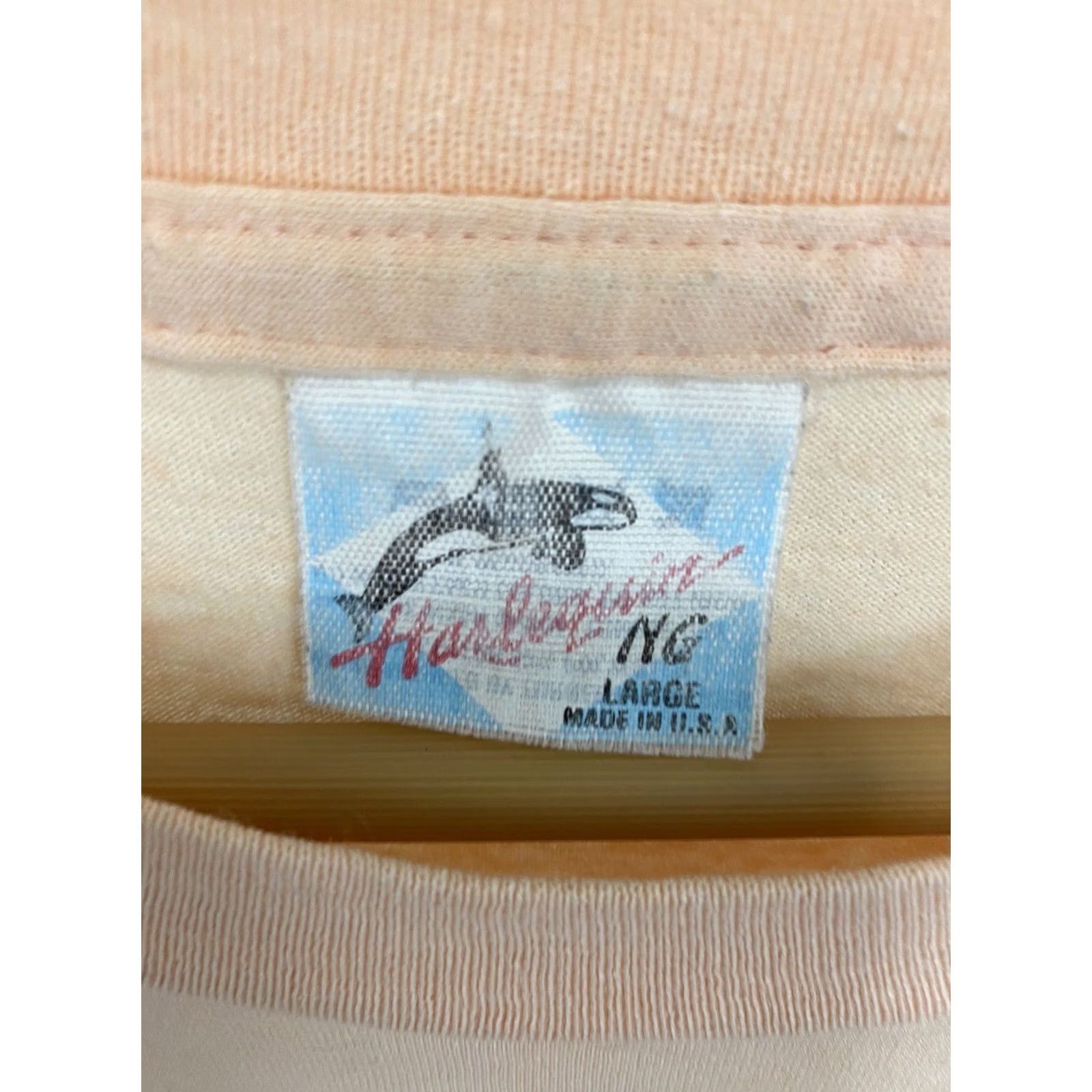 Vintage VTG 80s North Carolina Zoological Park This Place Is A Zoo Peach T-Shirt L USA Mens Harlequin Size US L / EU 52-54 / 3 - 6 Thumbnail