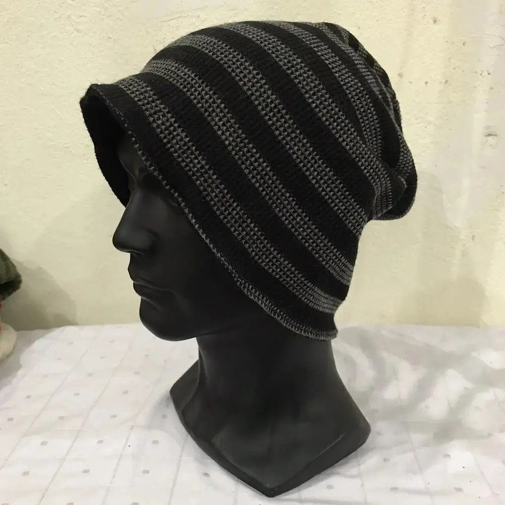 Japanese Brand × Vintage Japanese Brand Stripe Design Beanie Hat Size ONE SIZE - 2 Thumbnail
