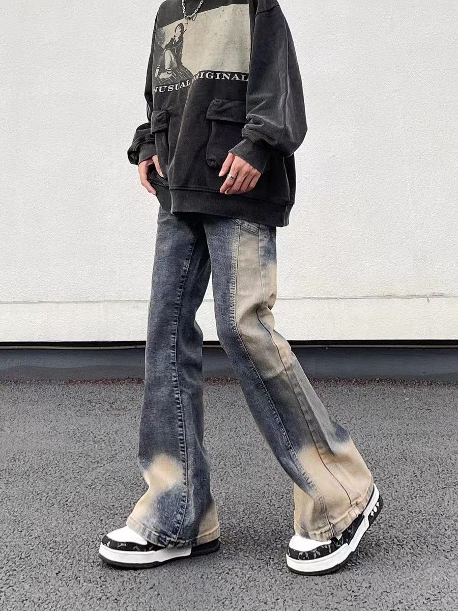 Japanese Brand × Jean Vintage washed distressed patchwork jeans Size US 33 - 3 Thumbnail